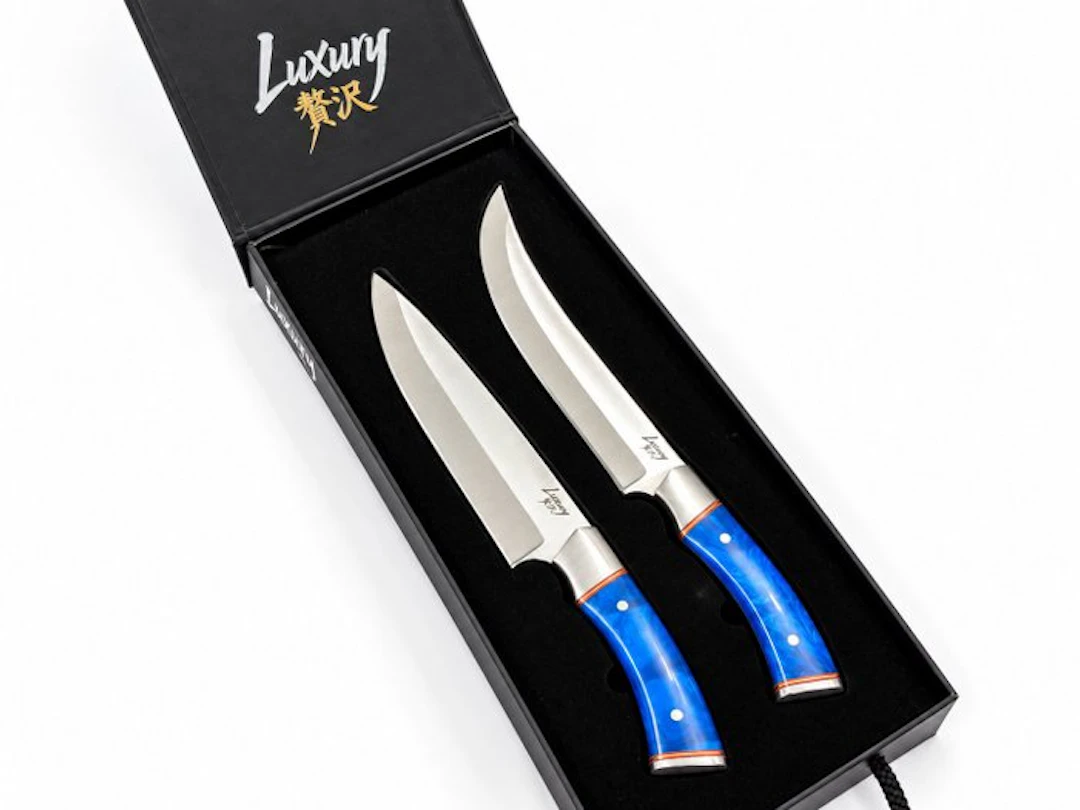 Luxury - Kitchen knife - Handmade Luxury Knives 2 - Piece...