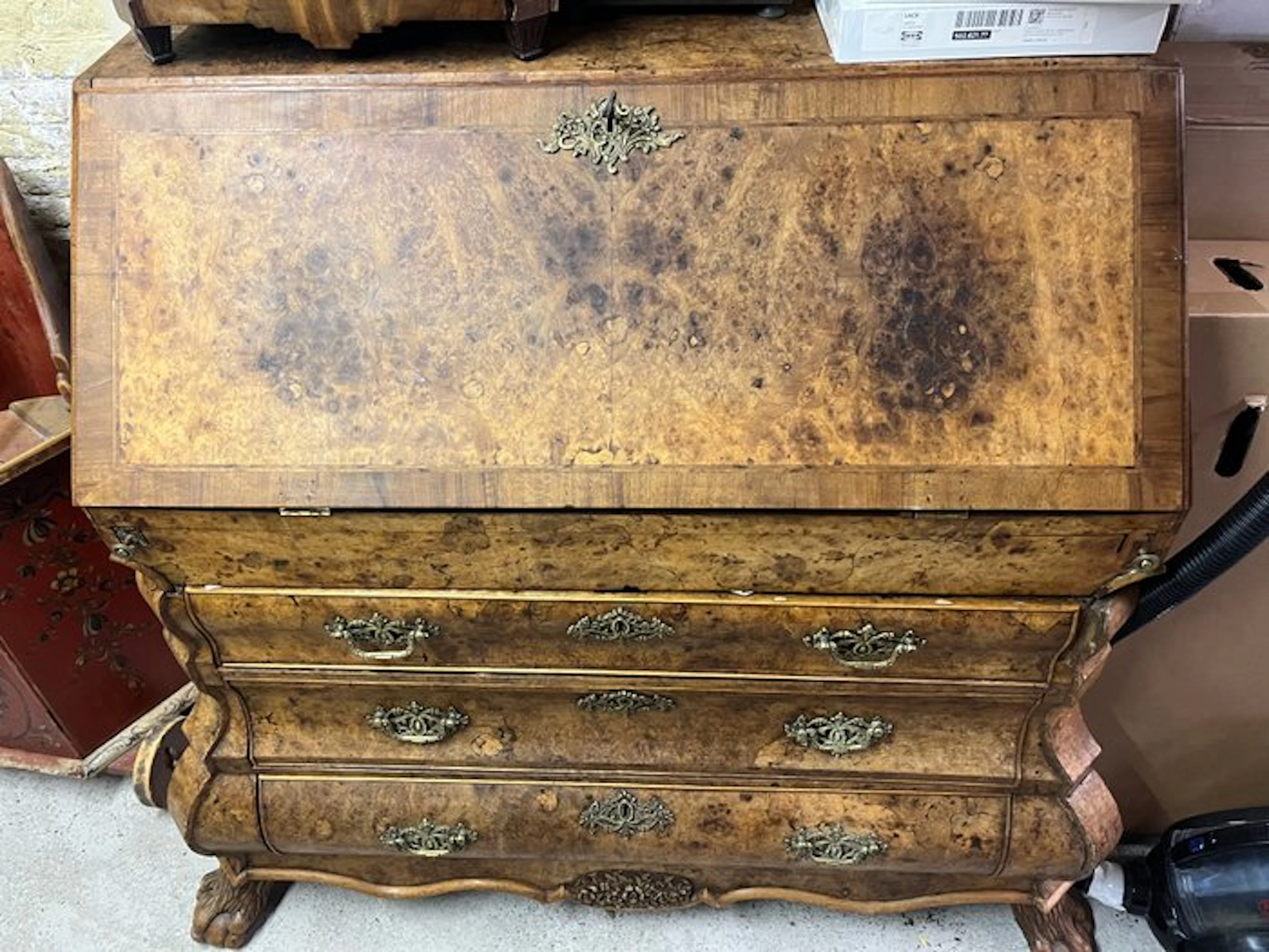 Secrétaire - Burr walnut