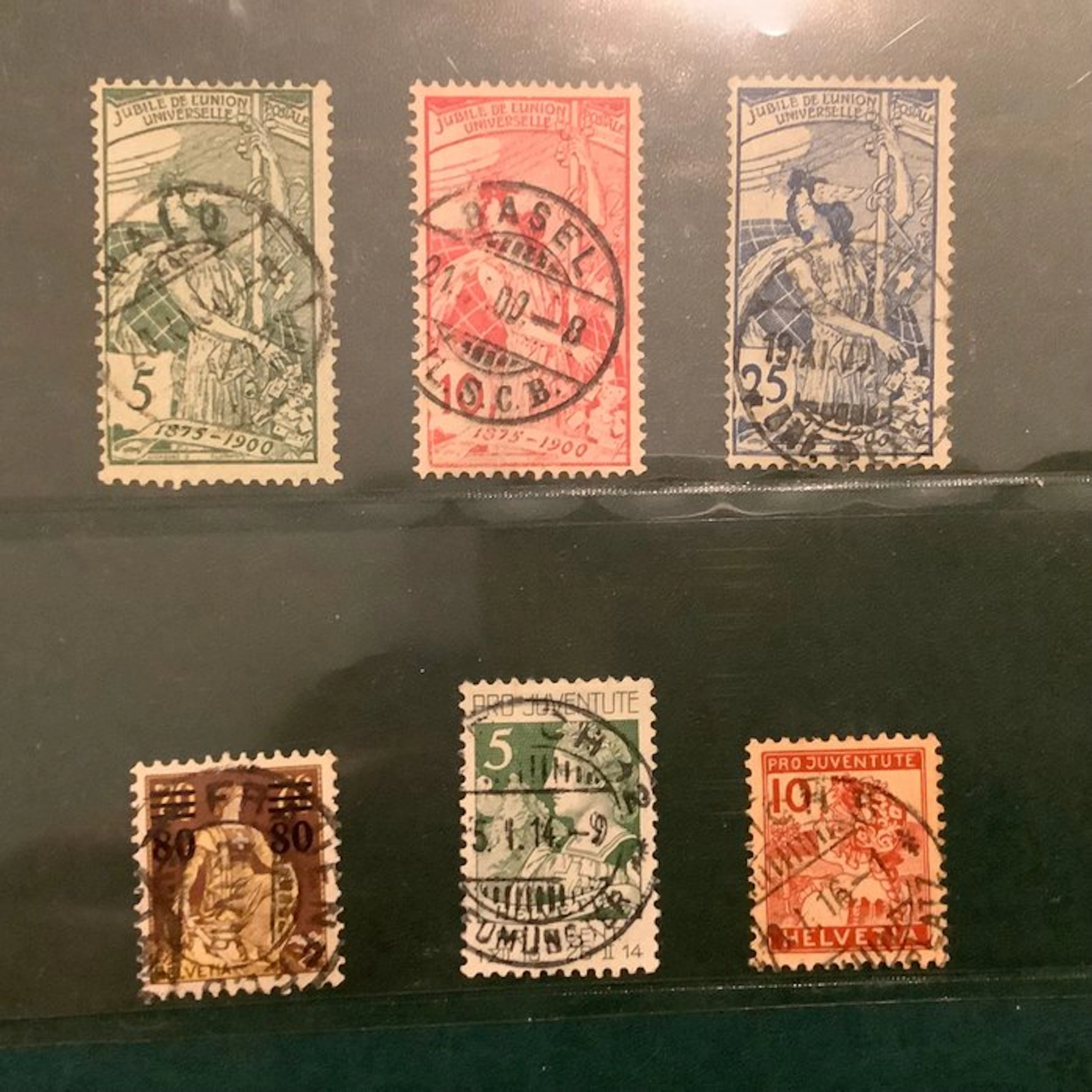 Switzerland 1900/1915 - Selection of better stamps - Michel 71/73