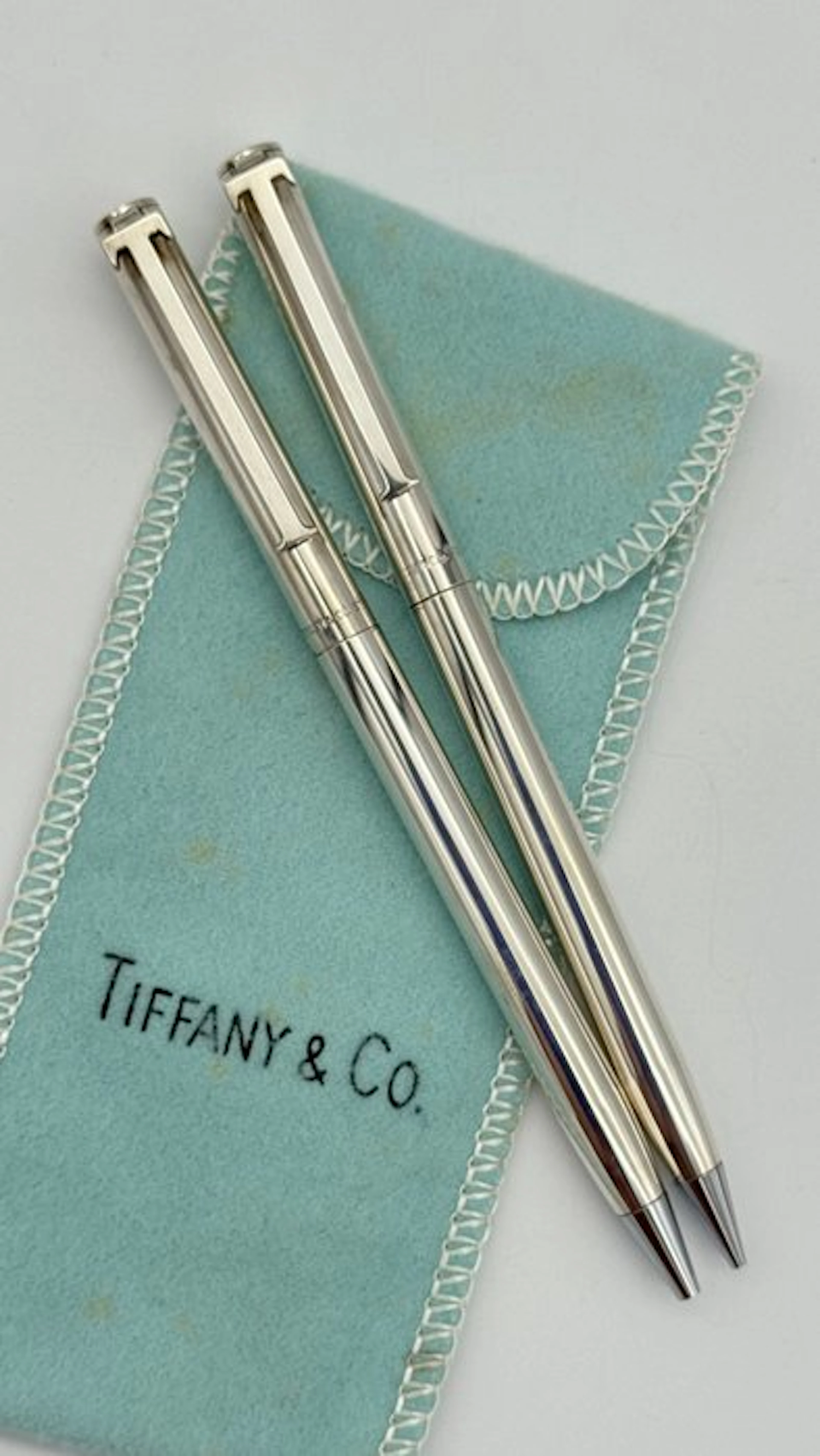 Tiffany & Co - Clip T Sterling Ballpoint Pen & Mechanical...