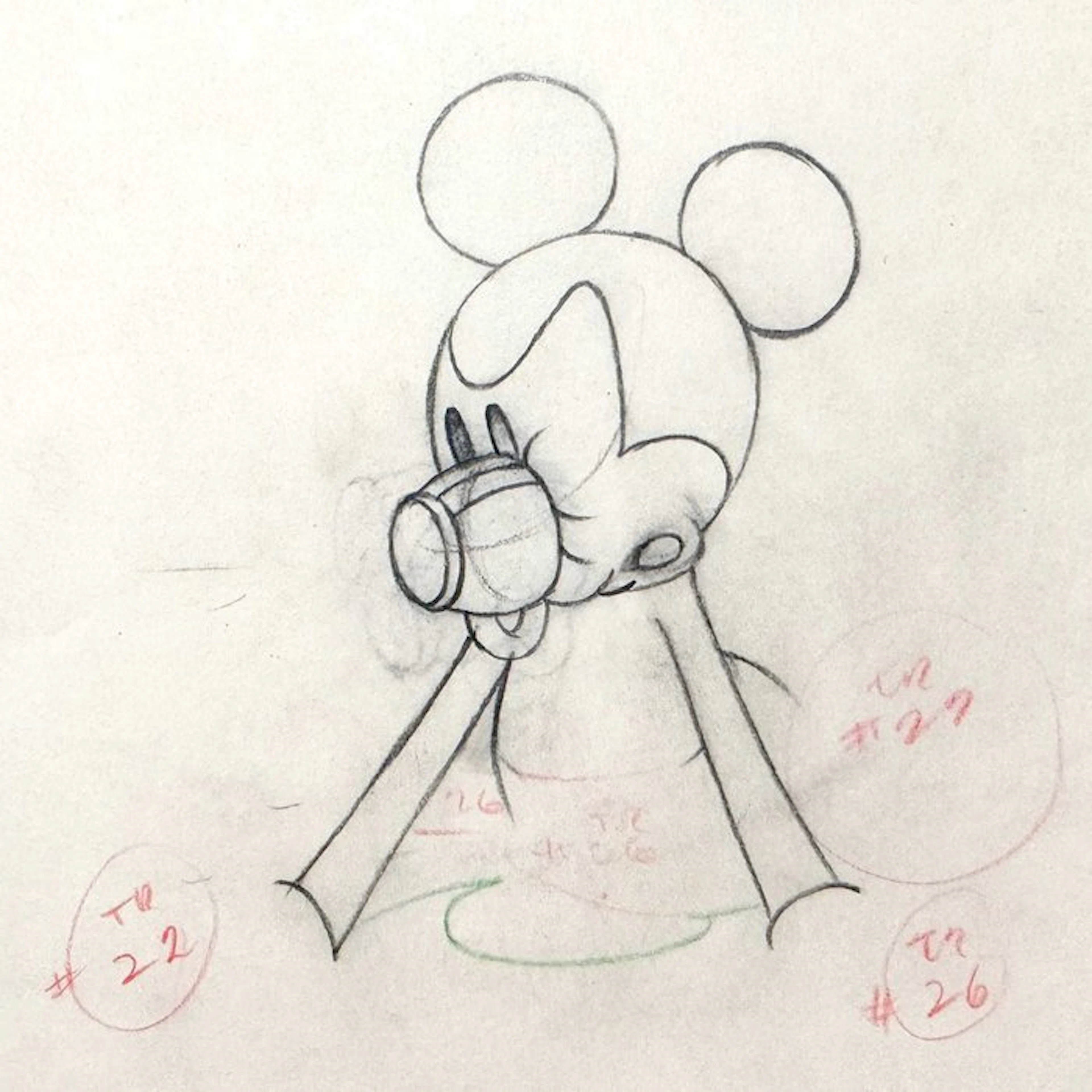 "Mickey's Rival" (1936) : Mickey Mouse Original Animation...