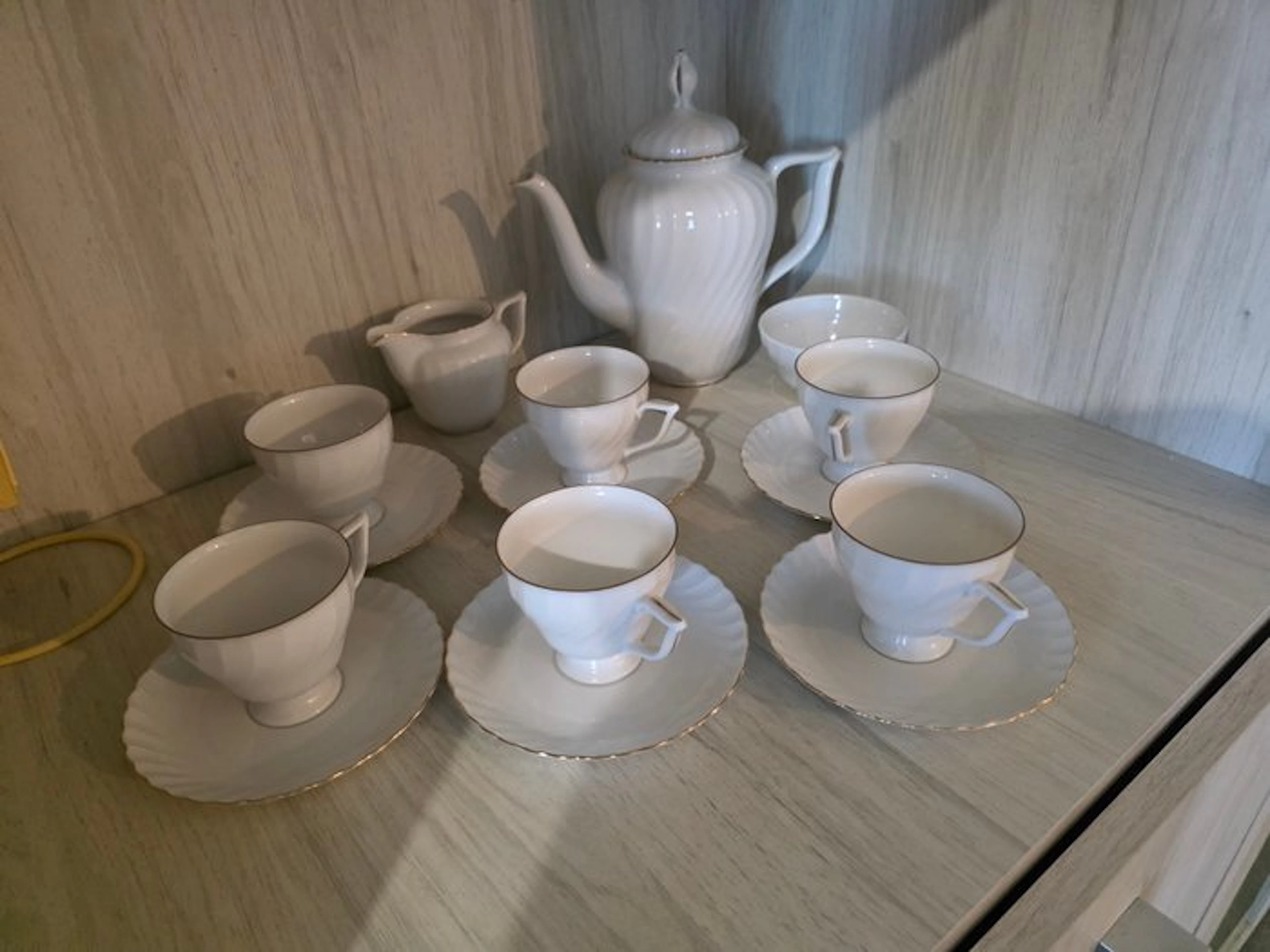 Royal Tettau - Coffee set (16) - Porcelain - Complete moka set
