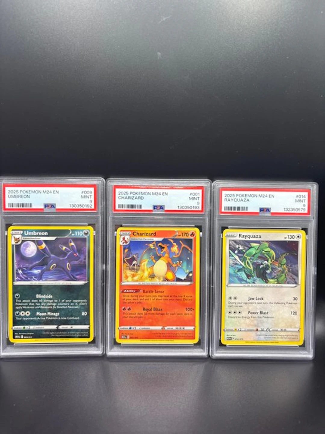 Pokémon - 3 Graded card - Umbreon