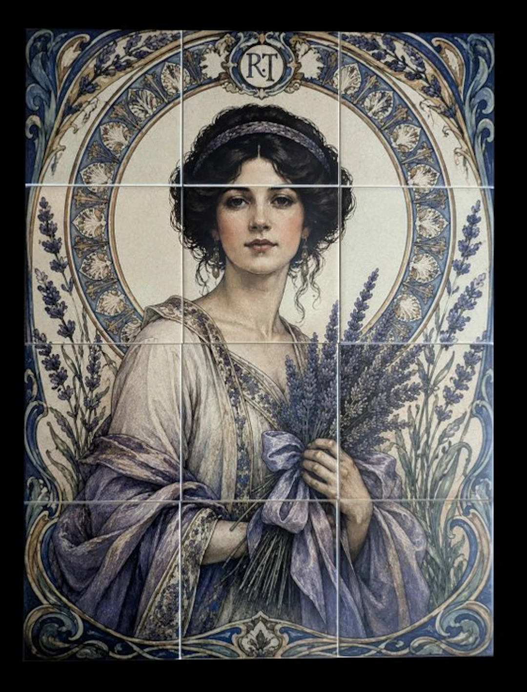 Riviera Tiles - Riviera Tiles – "Estello aux Lavandes" –...