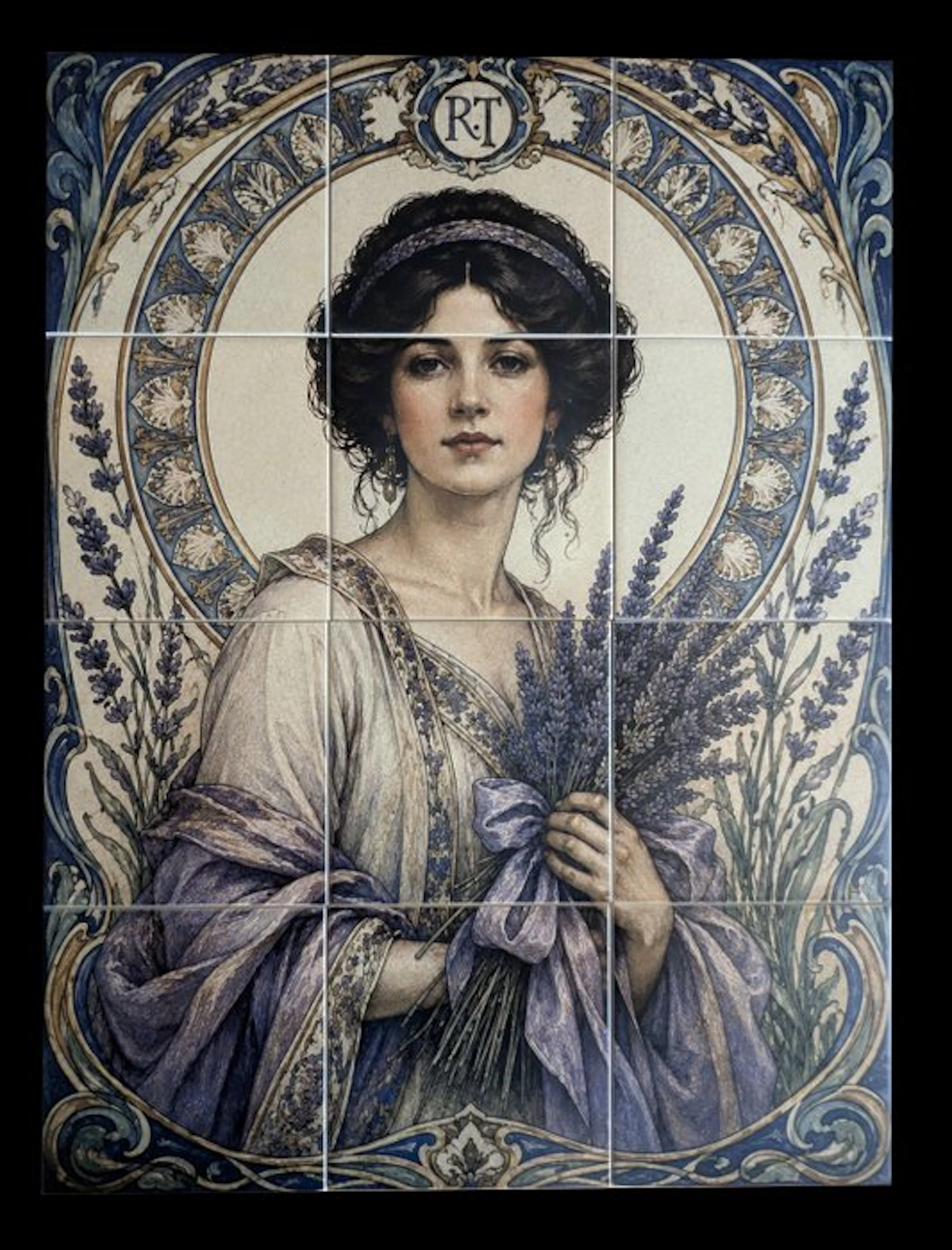 Riviera Tiles - Riviera Tiles – "Estello aux Lavandes" –...