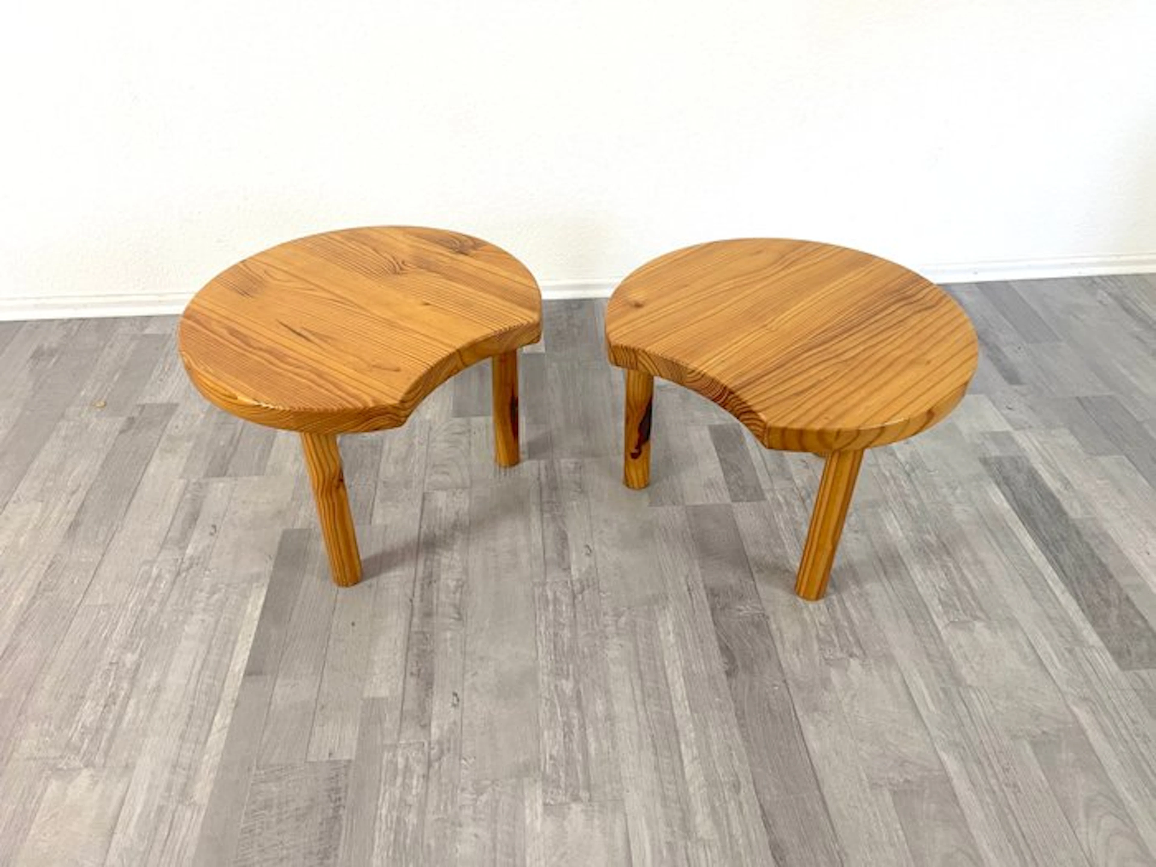 Schweden - Brutalist - Side table (2) - Pinewood