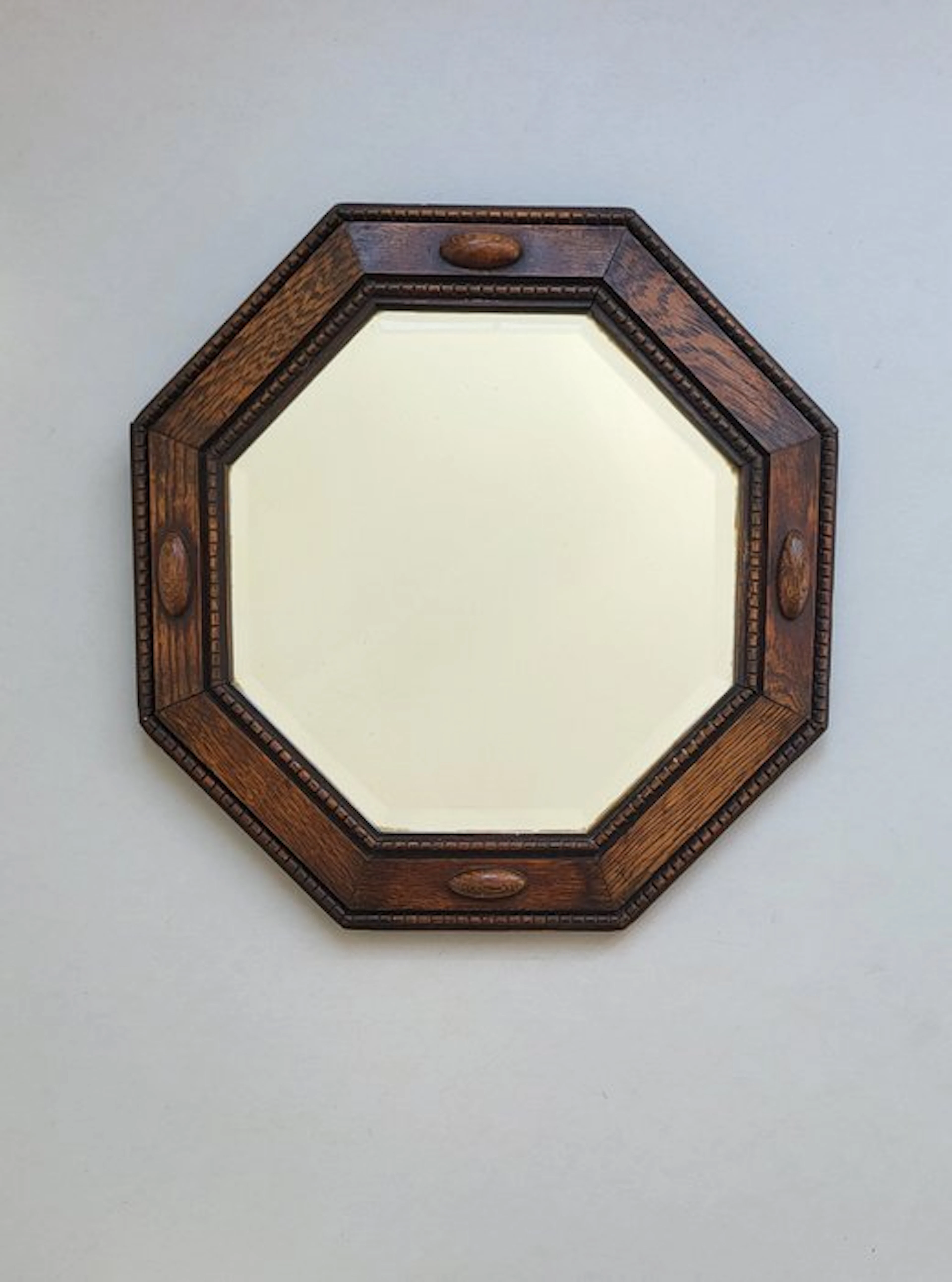 Mirror - Oak - Amsterdam School style
