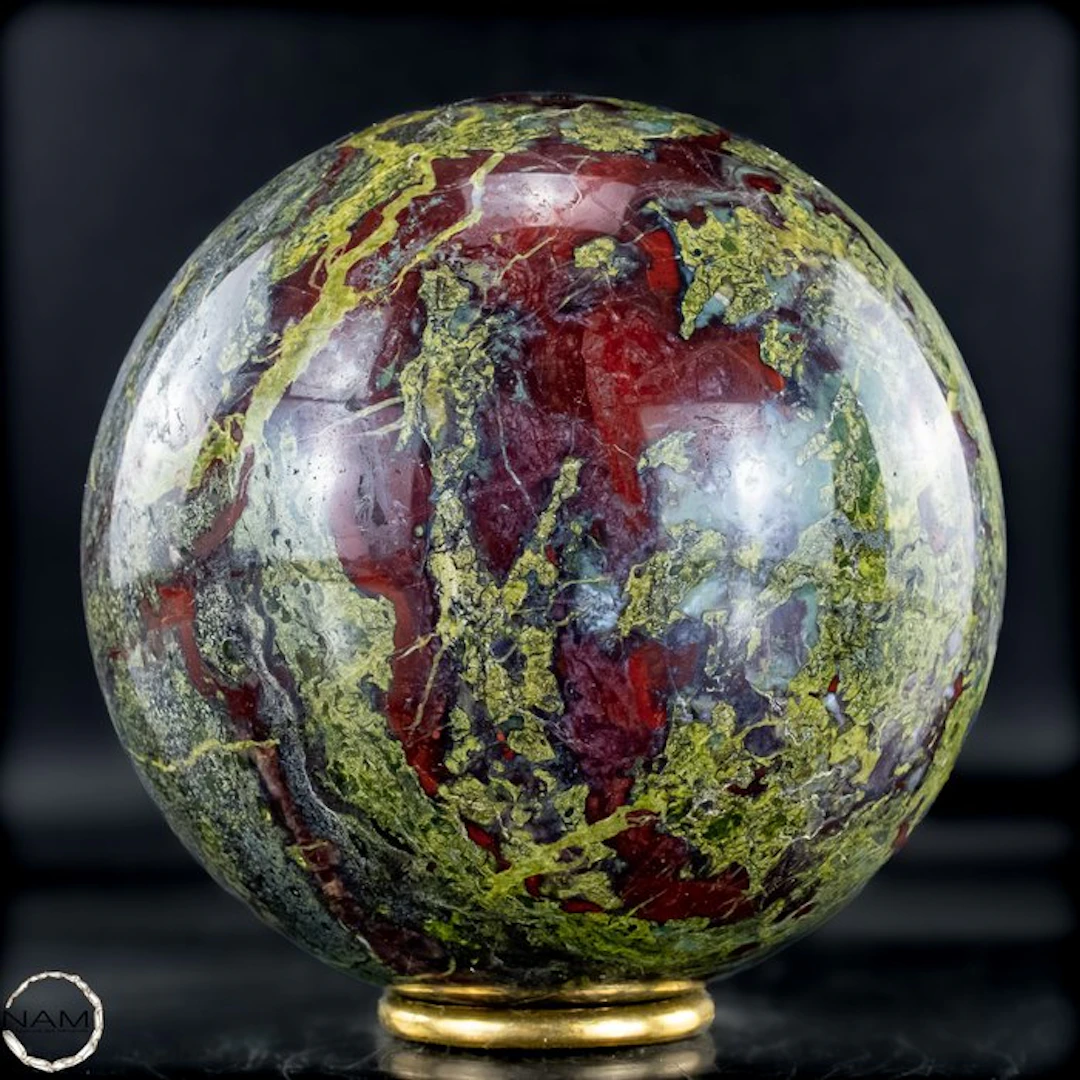 Rare Natural Dragon Blood Jasper Sphere- 2500.94 g