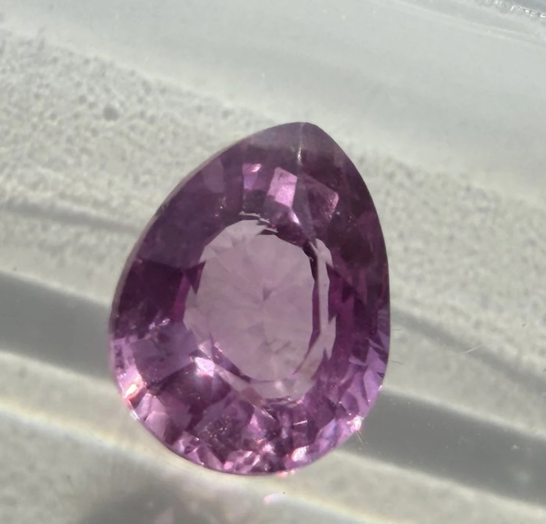 No reserve price Pink Sapphire - 1.04 ct - Antwerp...