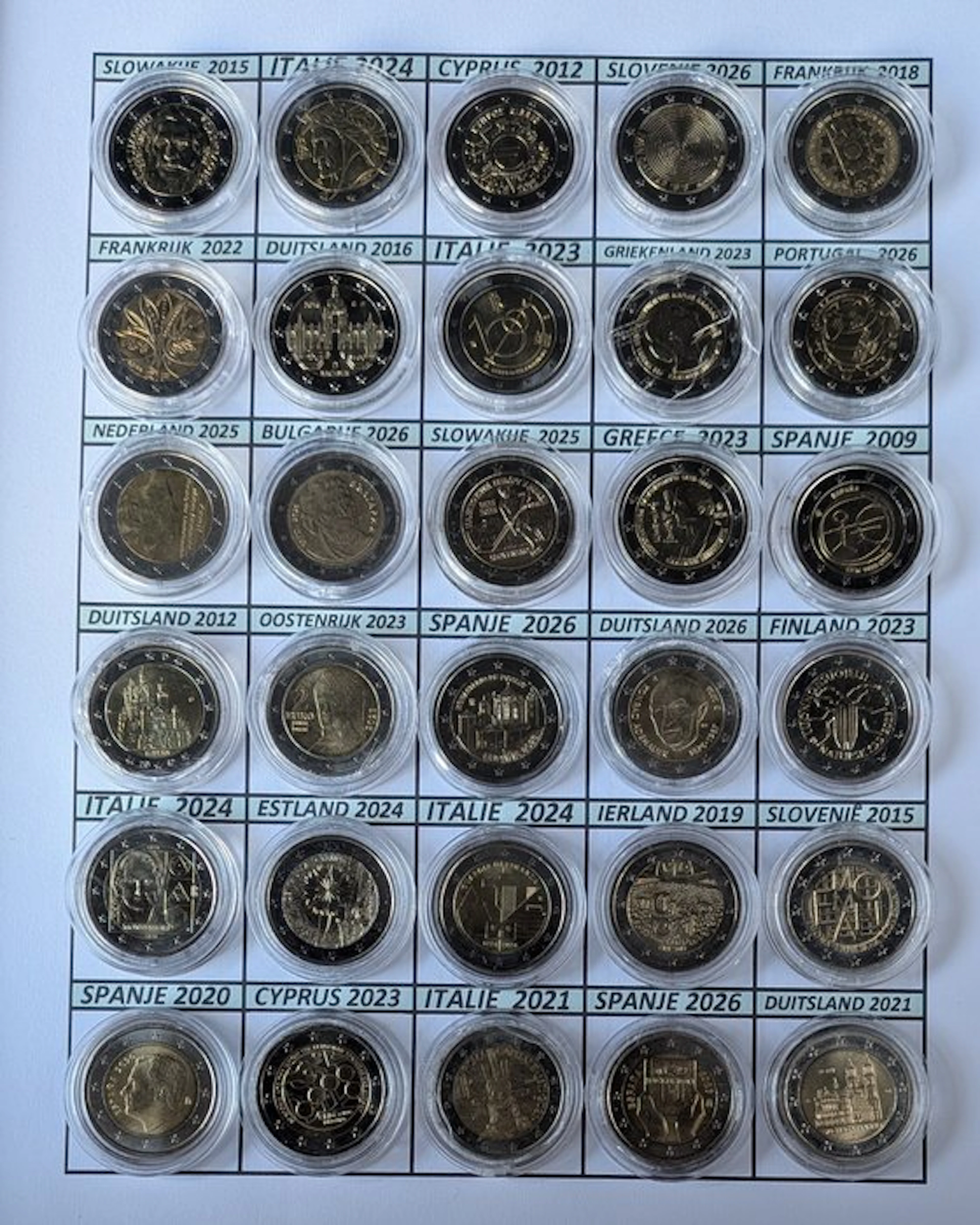 Europe. 2 Euro 2012/2026 (30 coins) (No reserve price)