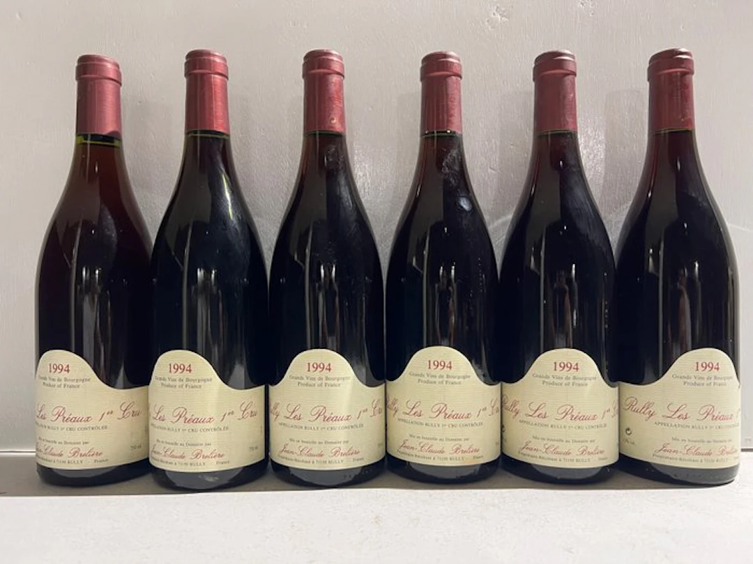 1994 Jean-Claude Breliere "Les Préaux" - Rully 1er Cru - 6 Bottles (0.75L)