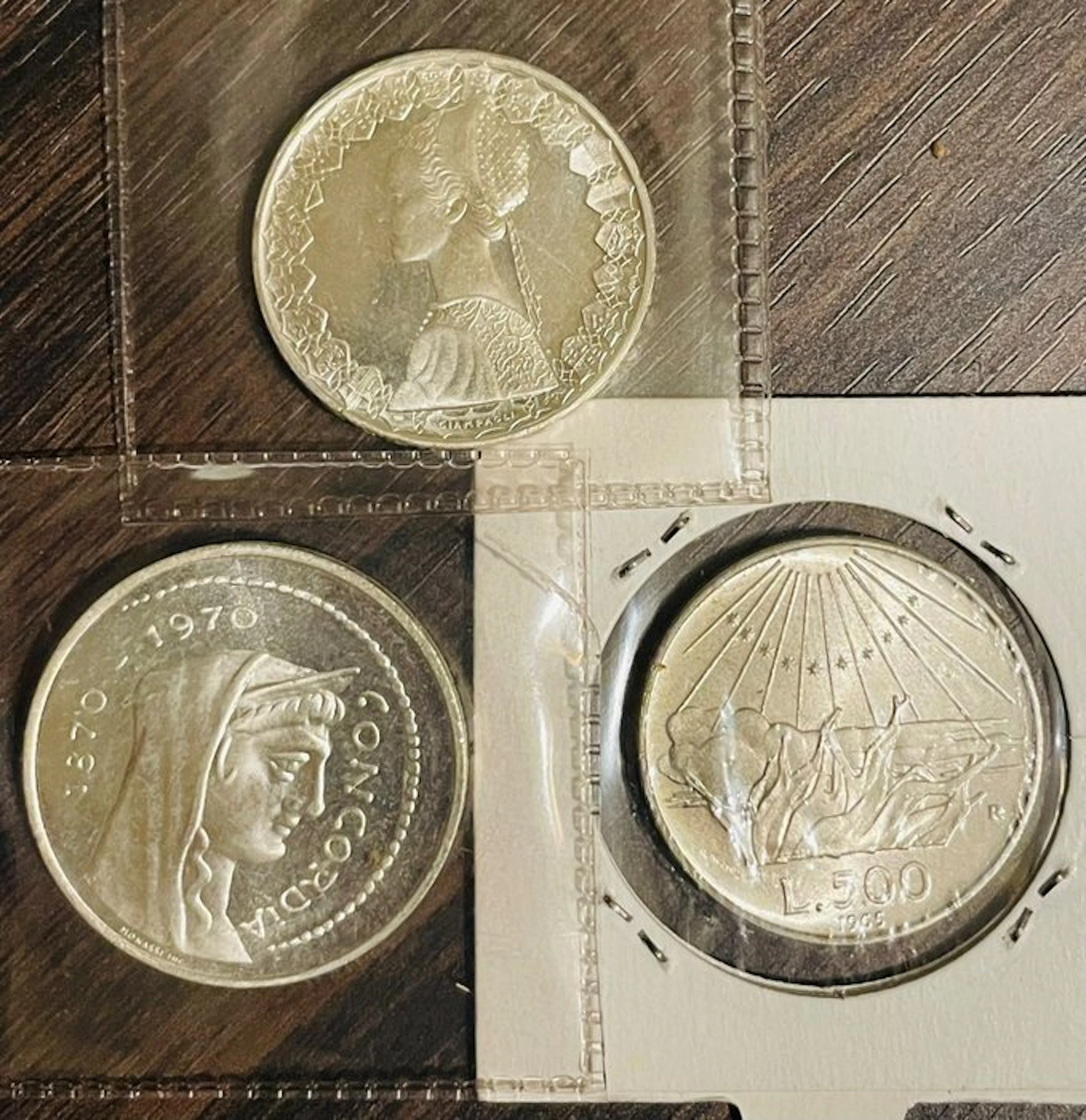 Italy, Republic 500 Lire / 1000 Lire argento (3 monete) (No reserve price)