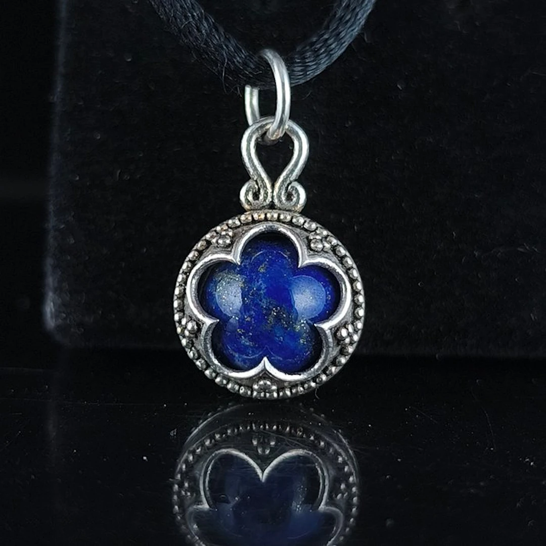 Lapis lazuli - Silver - Pendant - Sterling silver