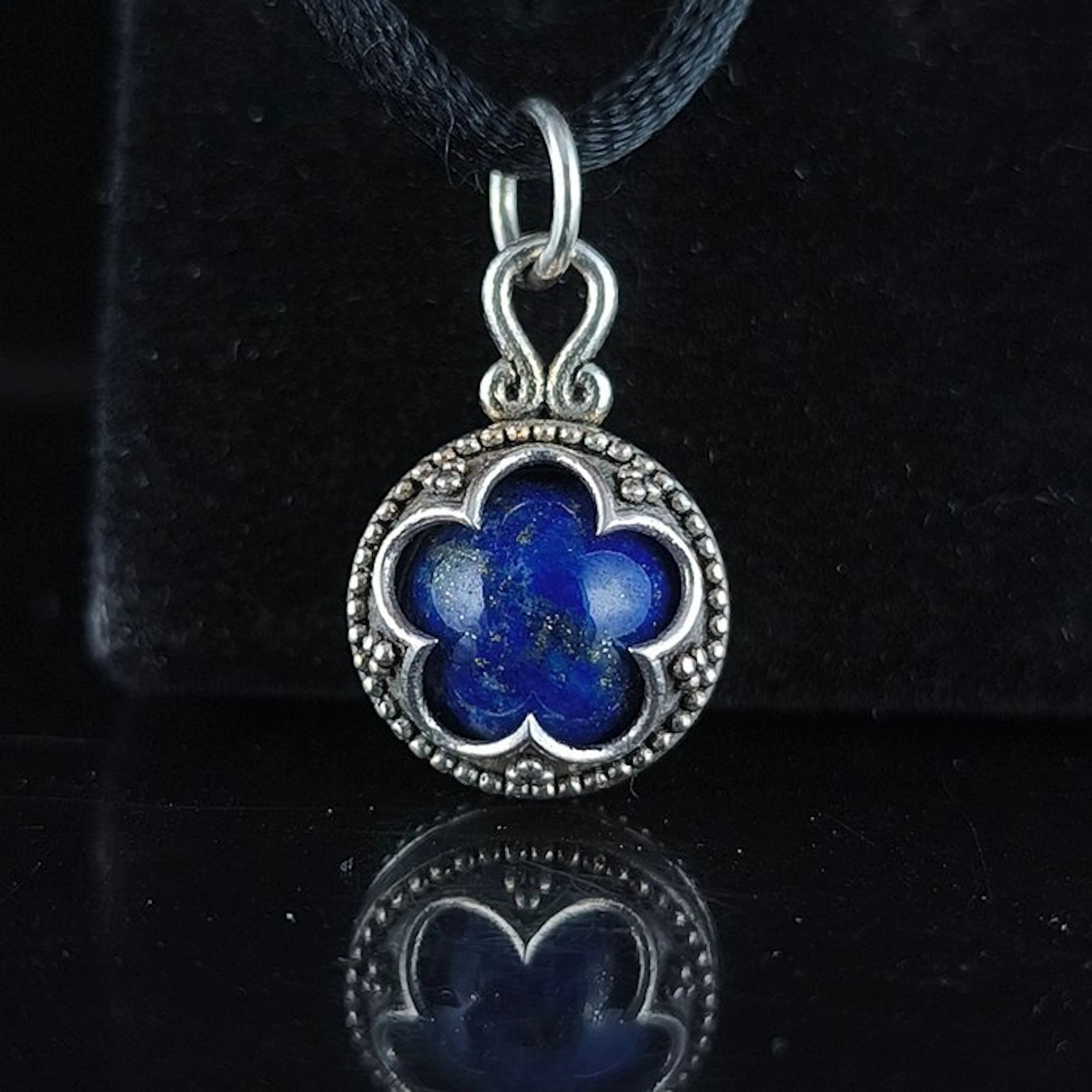 Lapis lazuli - Silver - Pendant - Sterling silver
