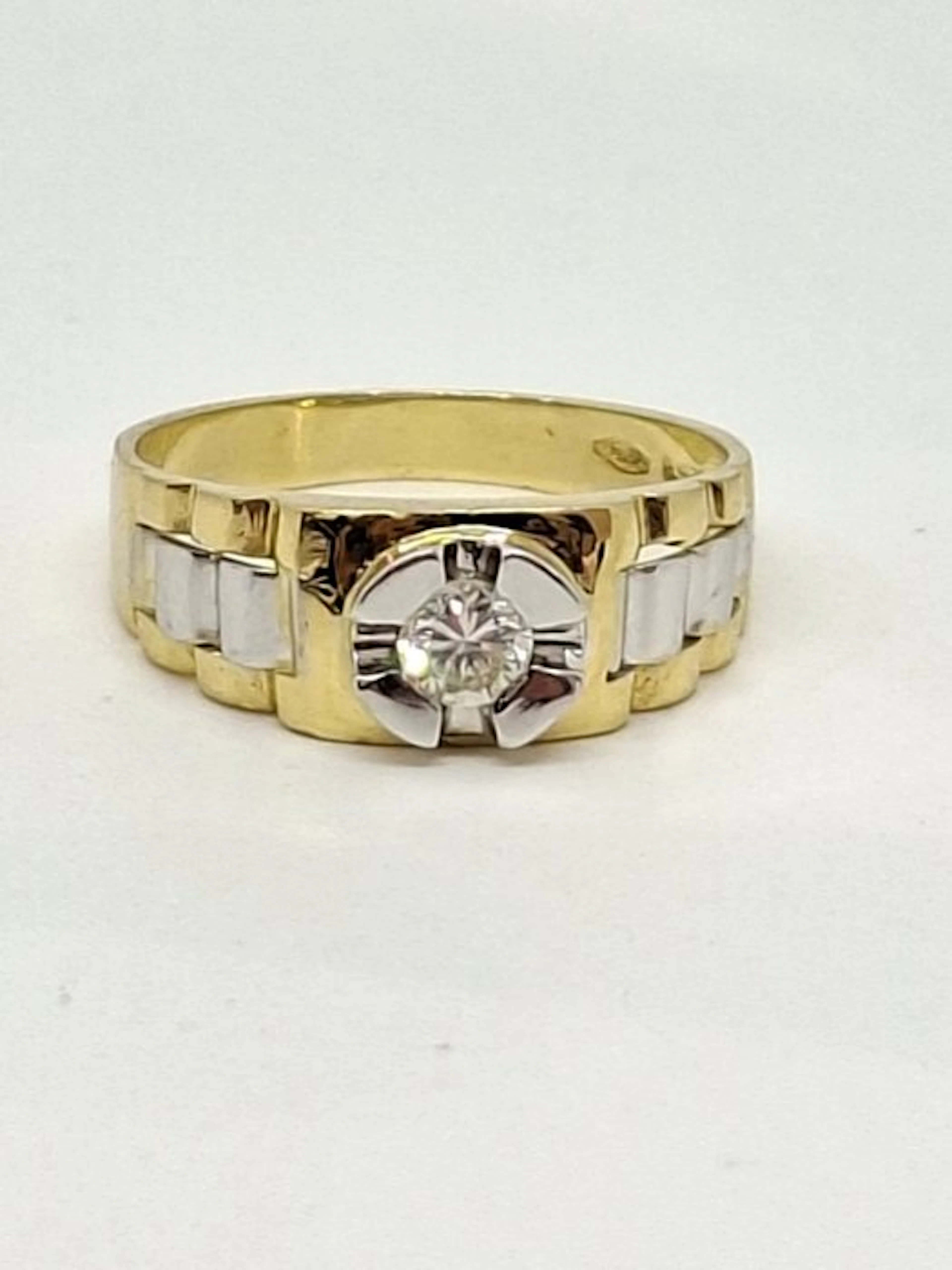 Ring - 18 kt. Yellow gold Diamond (Natural)