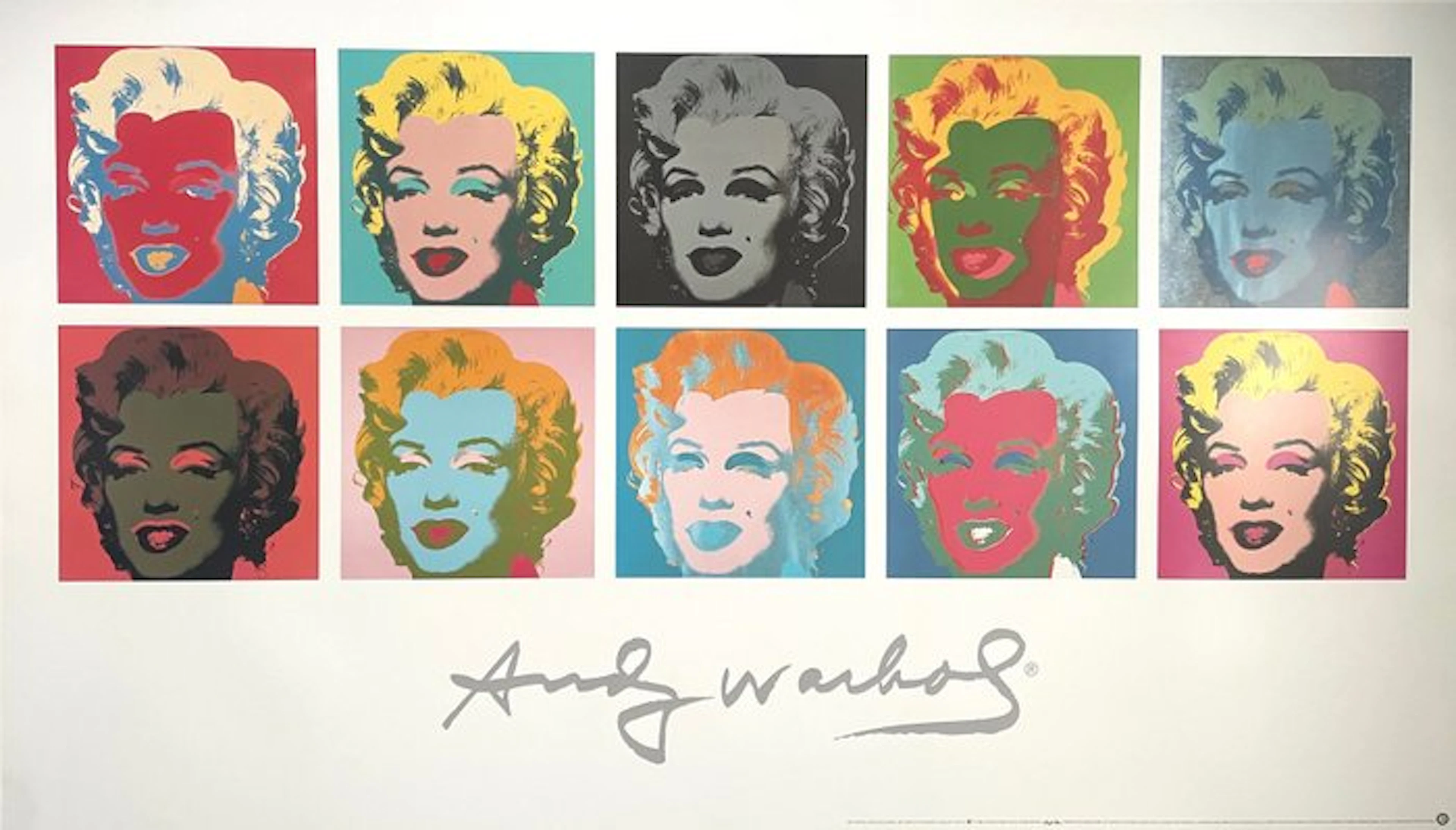 Andy Warhol (after) - Ten Marilyns II (XL Size) - 139x81...