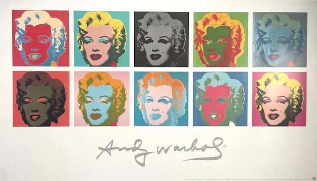 Andy Warhol (after) - Ten Marilyns II (XL Size) - 139x81...