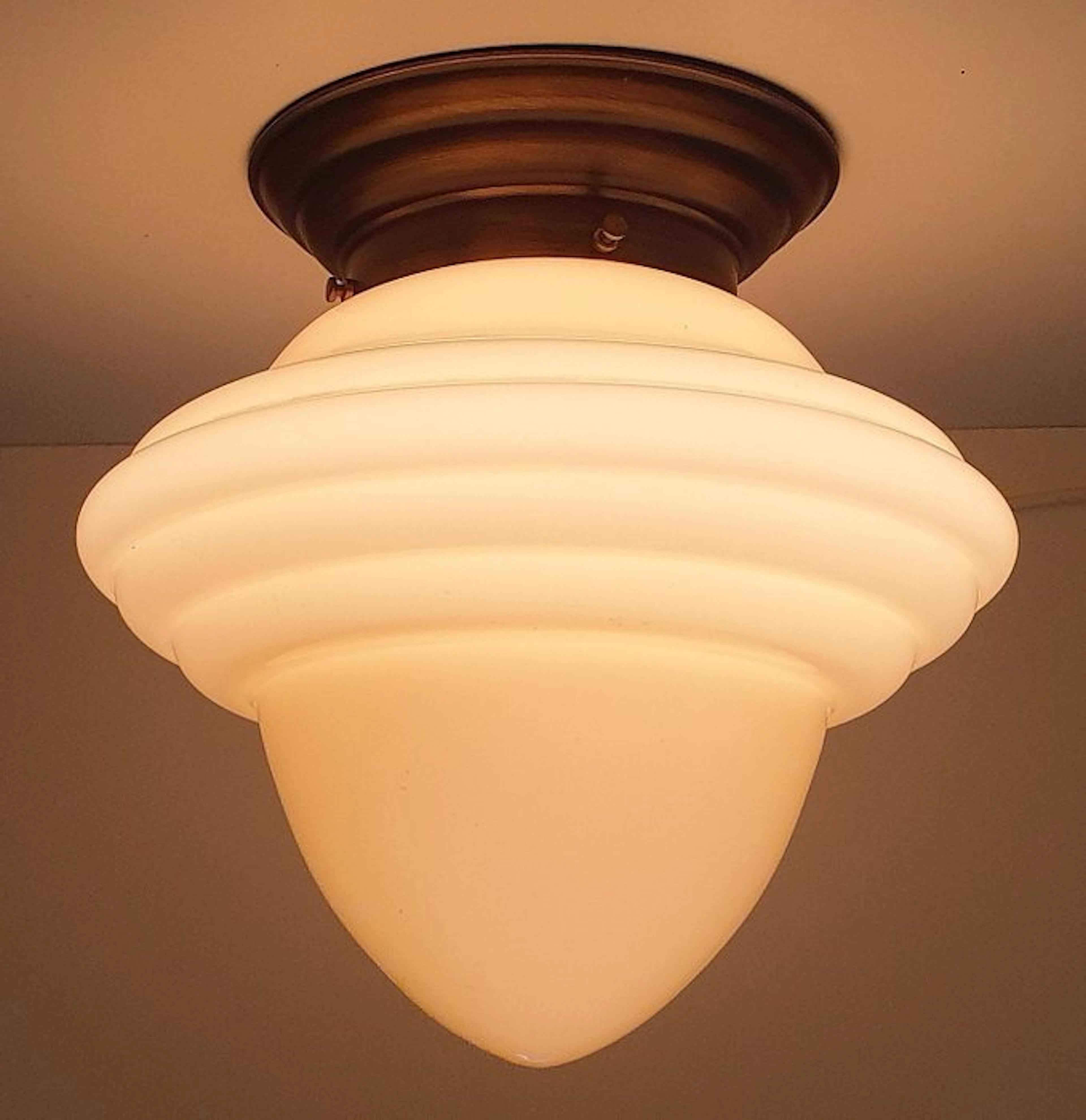 Hanging lamp - Acorn - Opaline glass