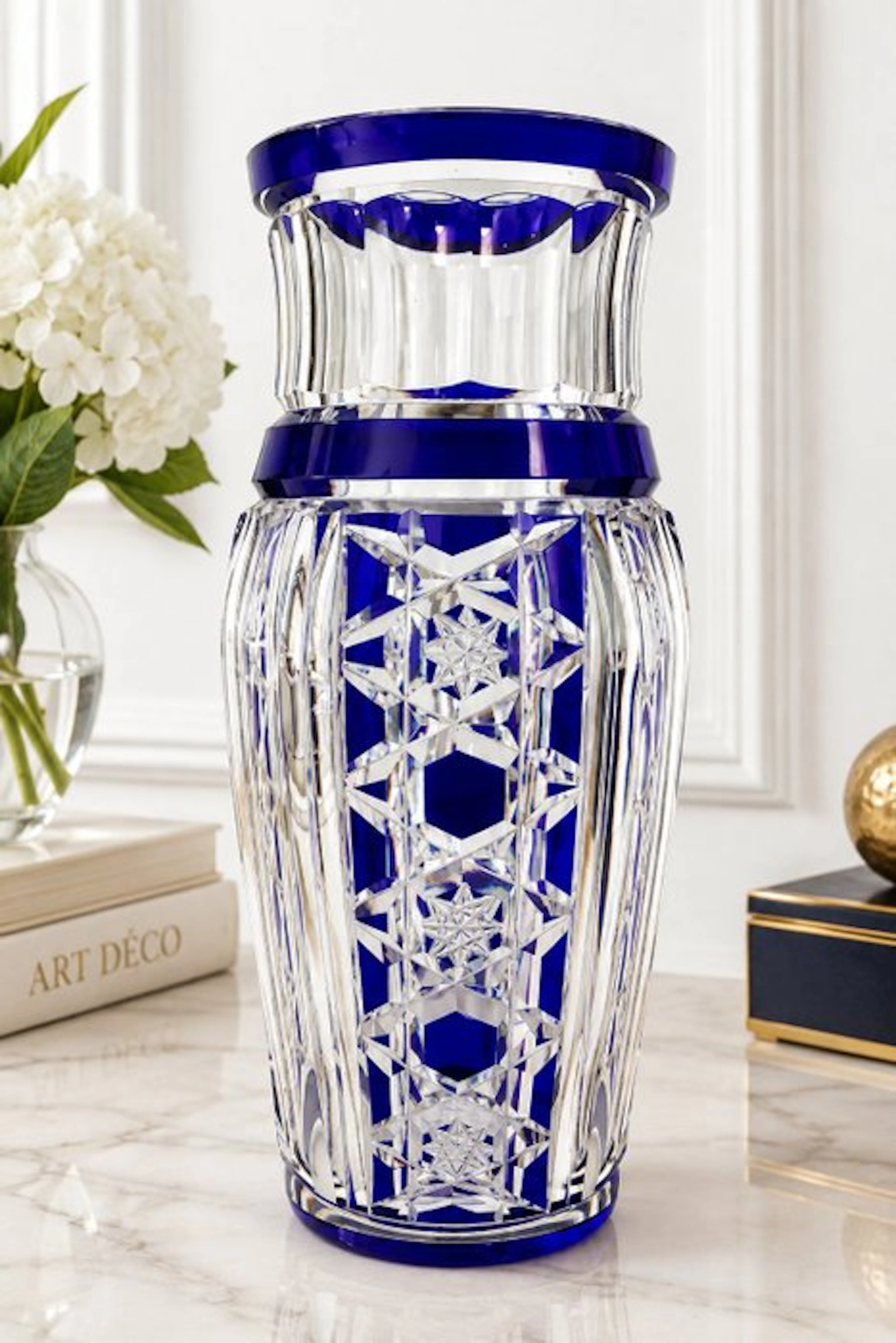 Vase - Crystal - Rare Art Deco Cristal