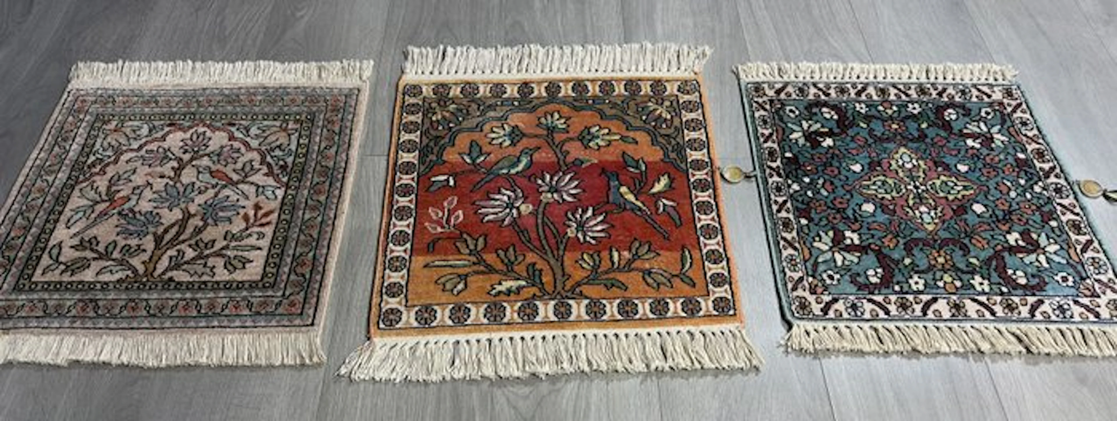 Cashmere Silk - Rug - 48 cm - 46 cm - Set of 3