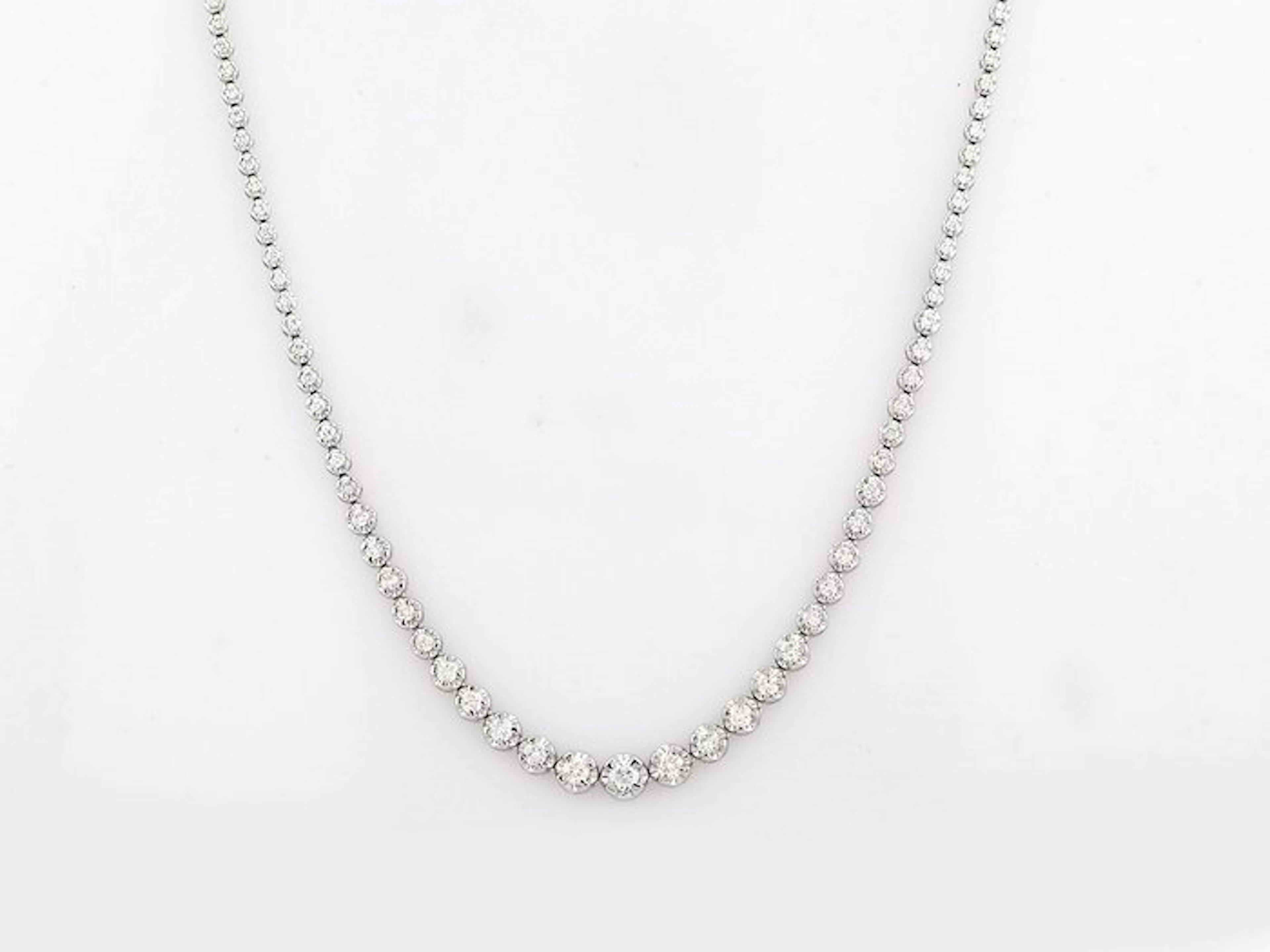 Necklace - 14 kt. White gold - 3.07ct. tw. Diamond (Lab-grown)