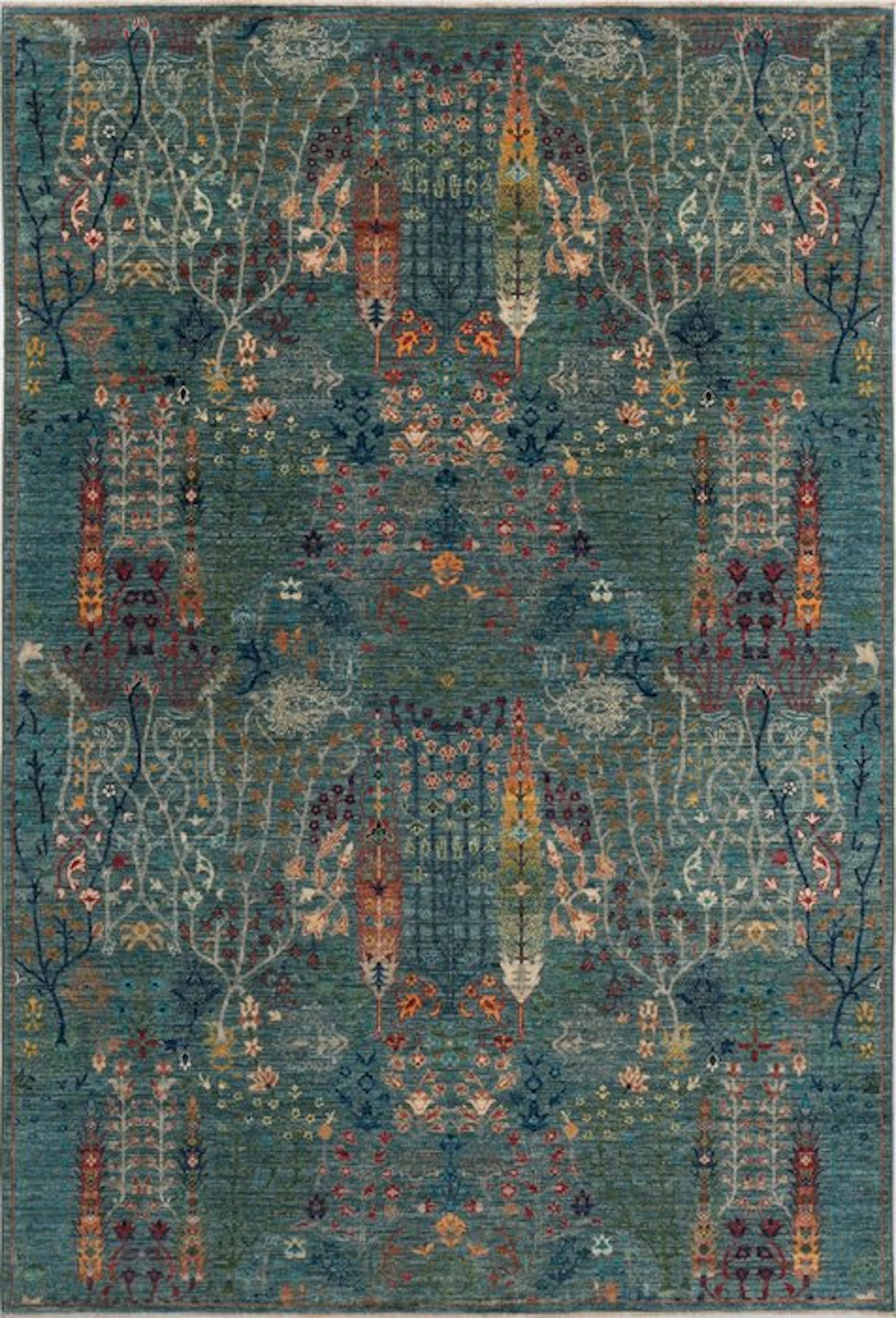 Hand-knotted designer rug – Very fine – Tree of Life...
