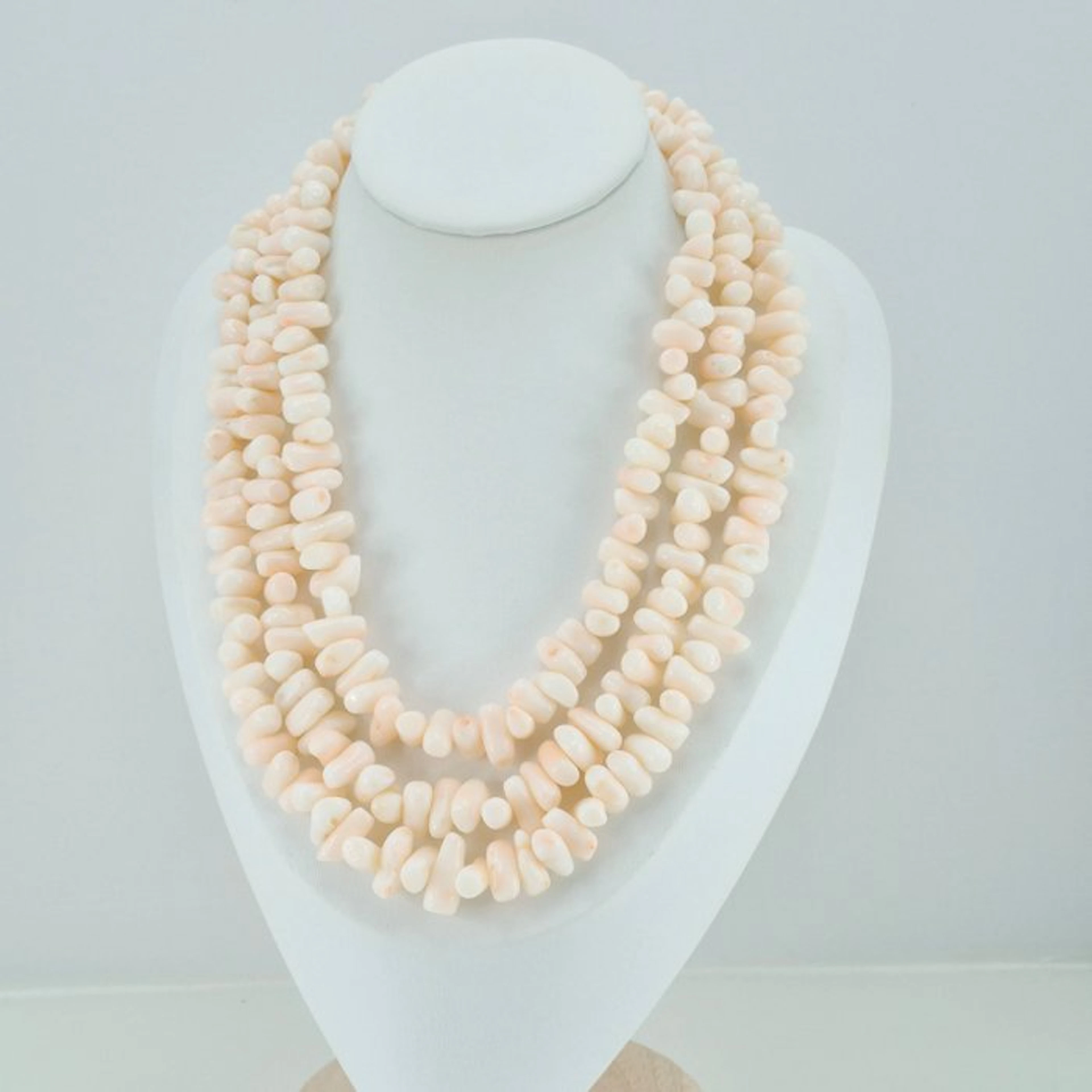 Coral - Silver, Gold-plated - Necklace - Pink Coral