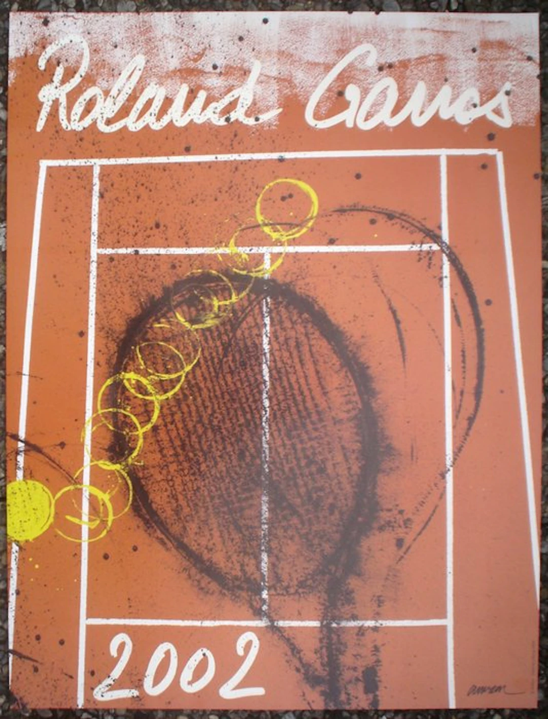 Fernandez Arman - printed by Galerie Lelong - Poster of Roland Garros 2002