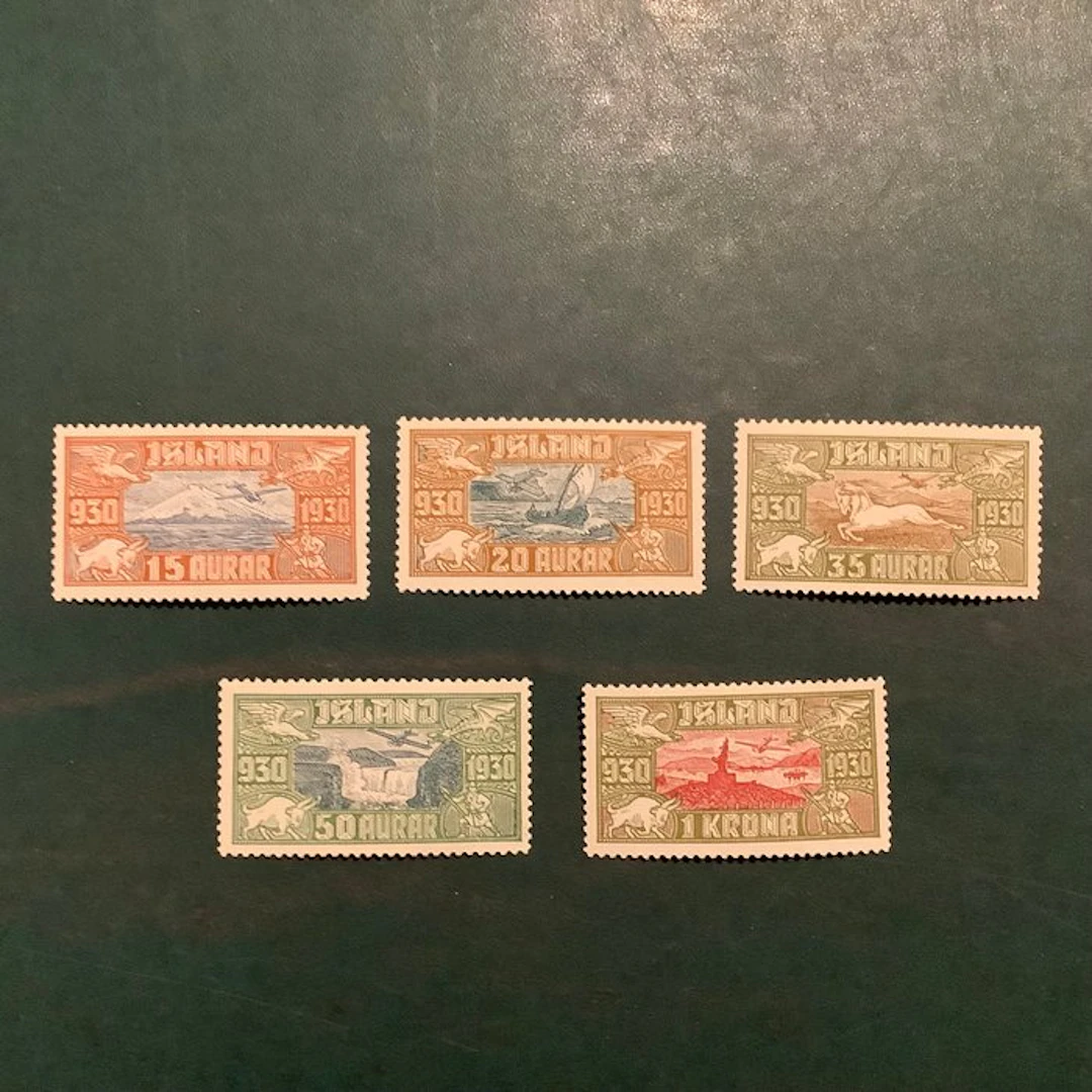 Iceland 1930 - Allthings - MH/MNH - Michel 142/146