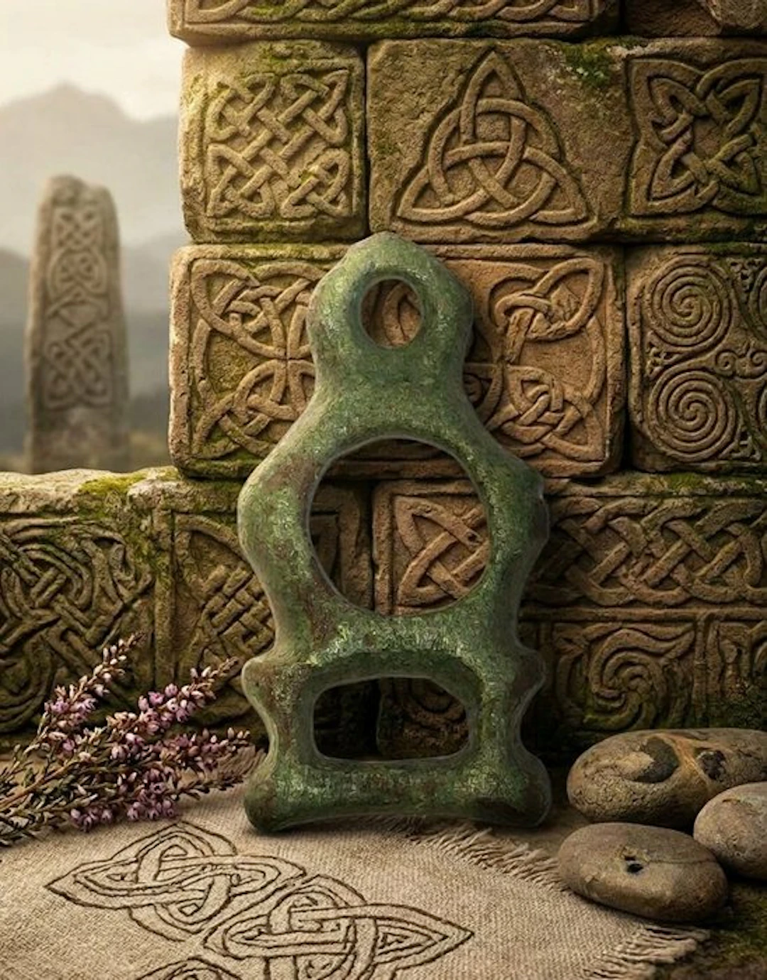 Celtic Bronze Beautiful pendant-amulet.Excellent condition. (No reserve price)