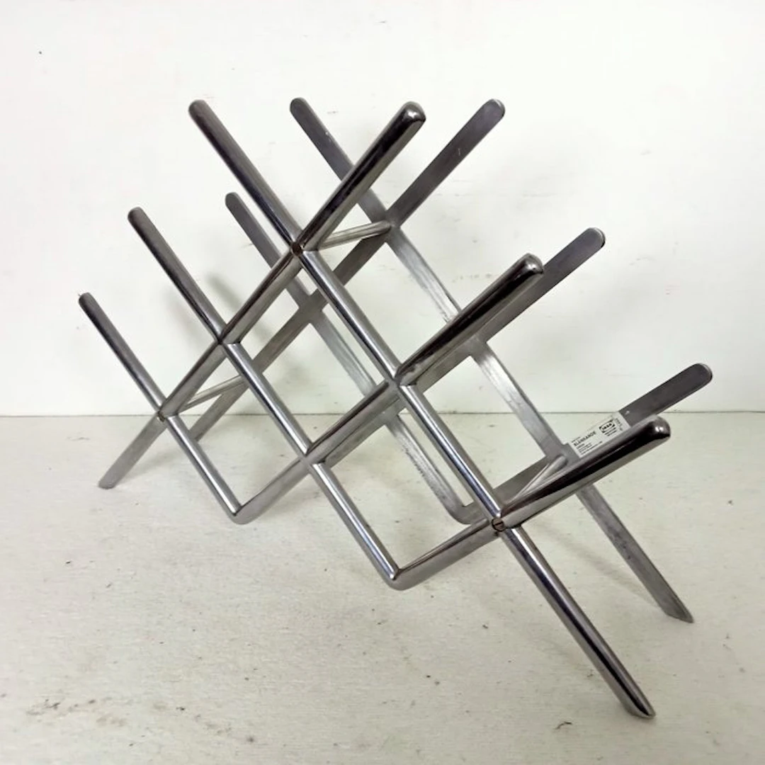IKEA - Wine rack - Shiny - Cast aluminium - sustainable aluminum