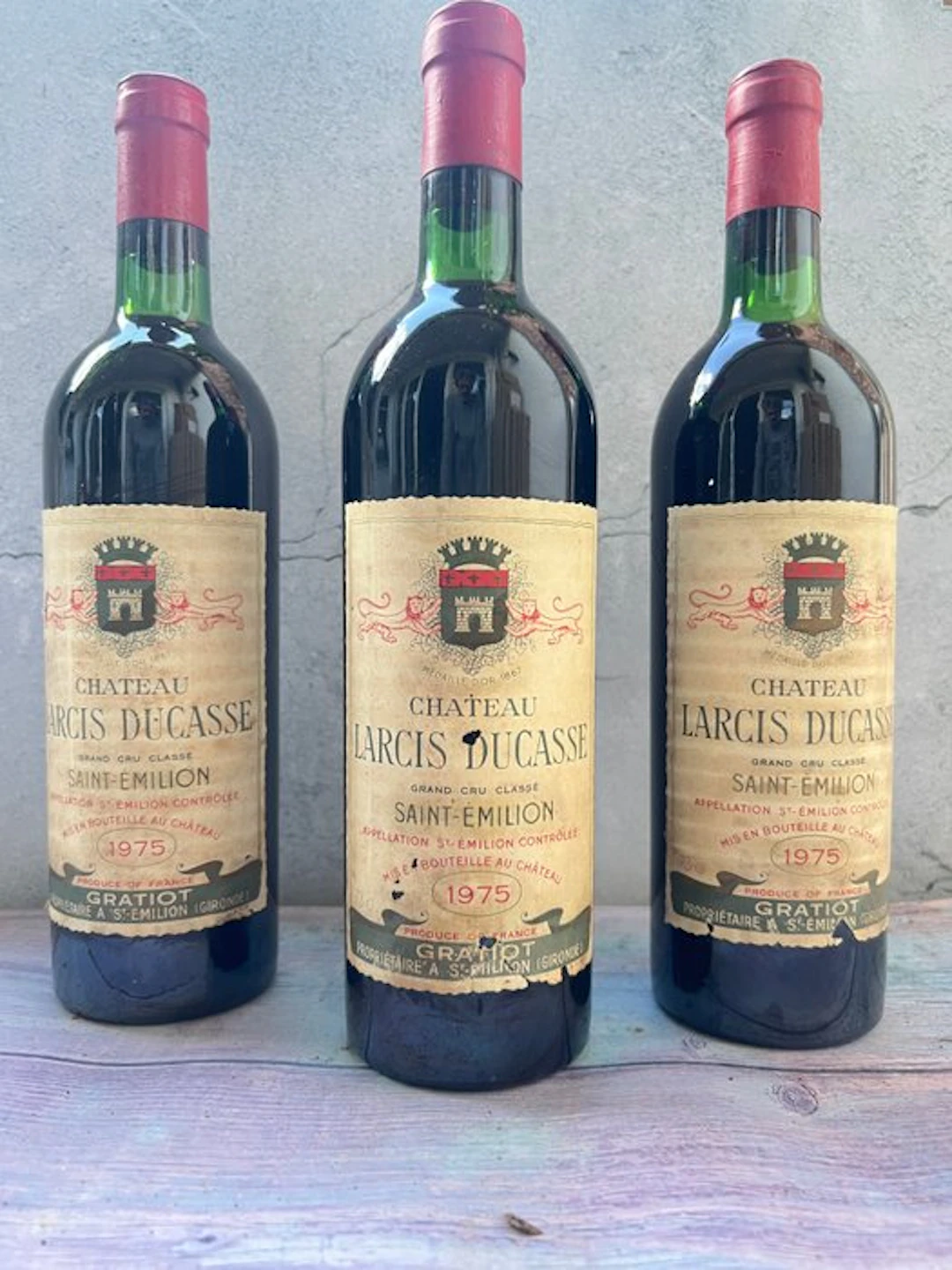 1975 Chateau Larcis Ducasse - Saint-Émilion Grand Cru Classé - 3 Bottles
