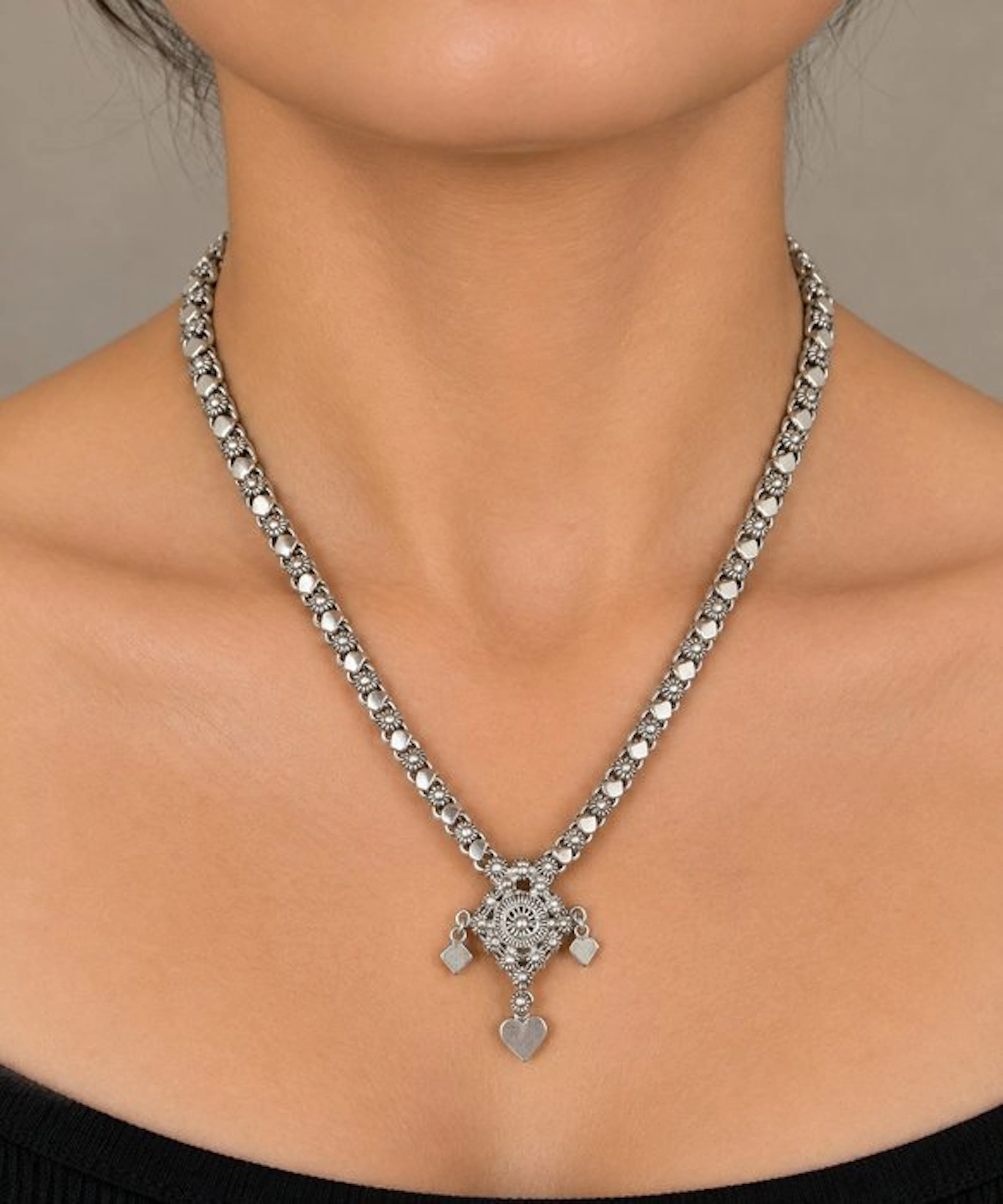 Silver - Chain - Vintage Indian
