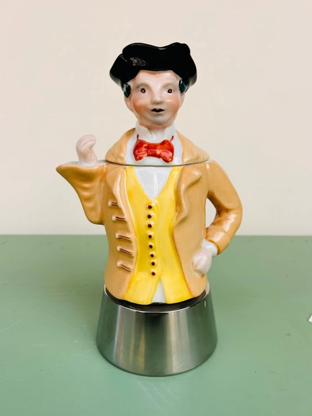 Adventa - Mokart - Coffee pot - Gianduja - Ceramic - Carnival “Gianduja”