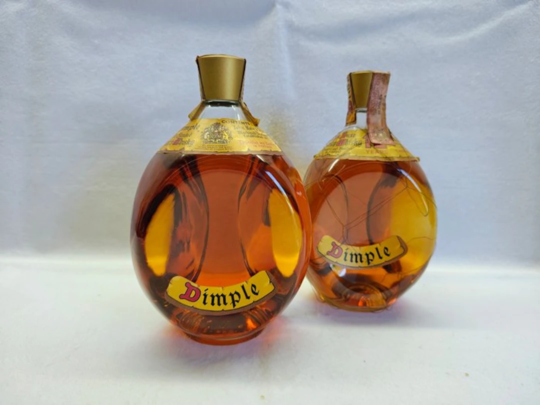 Dimple + Dimple 12yo - b. 1970s - 1 Litre, 75cl