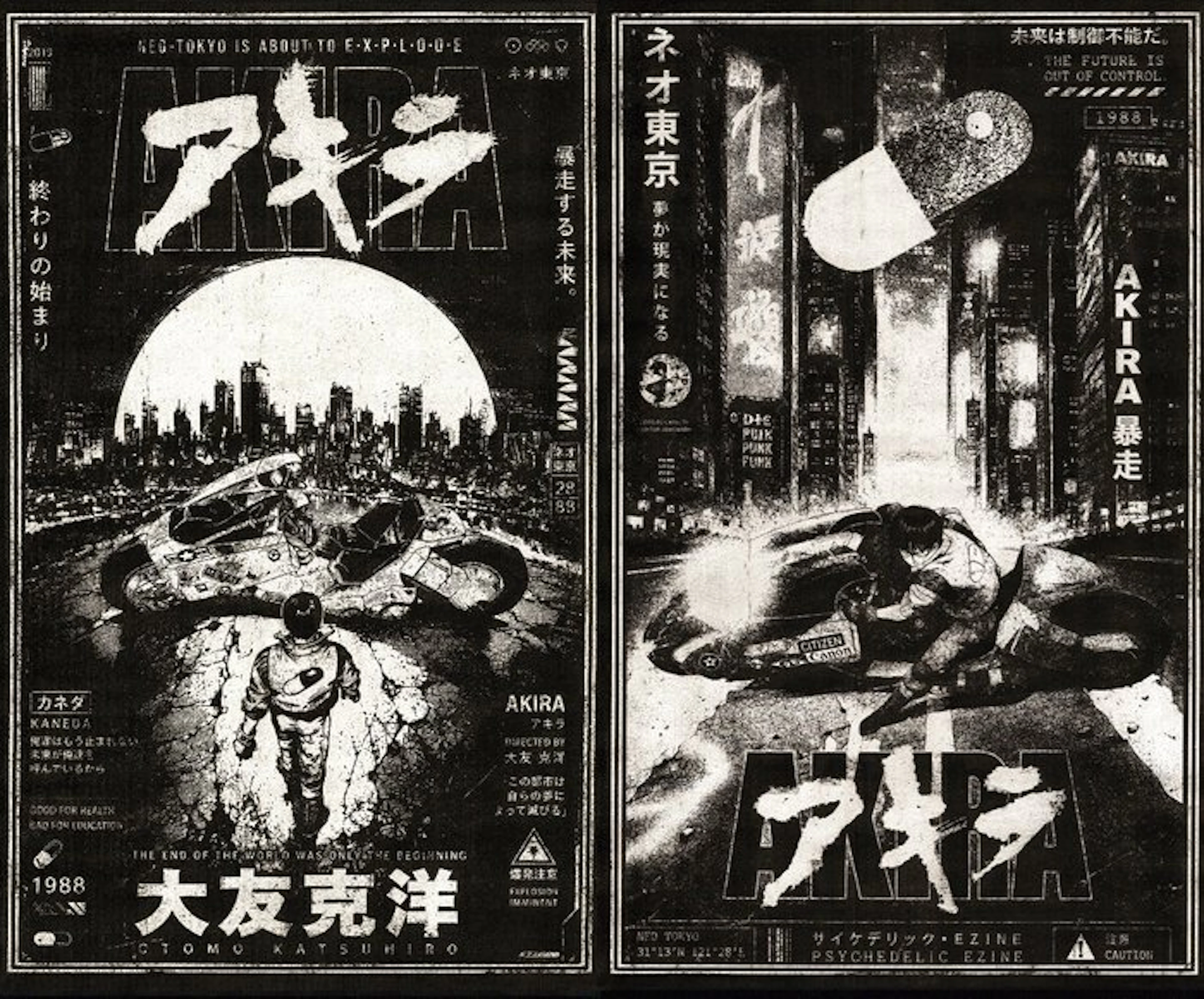 Æ (XX-XXI) - BUNDLE!! Akira (Set of 2) | Kaneda · Neo-Tokyo 1988 - Signed & CoA