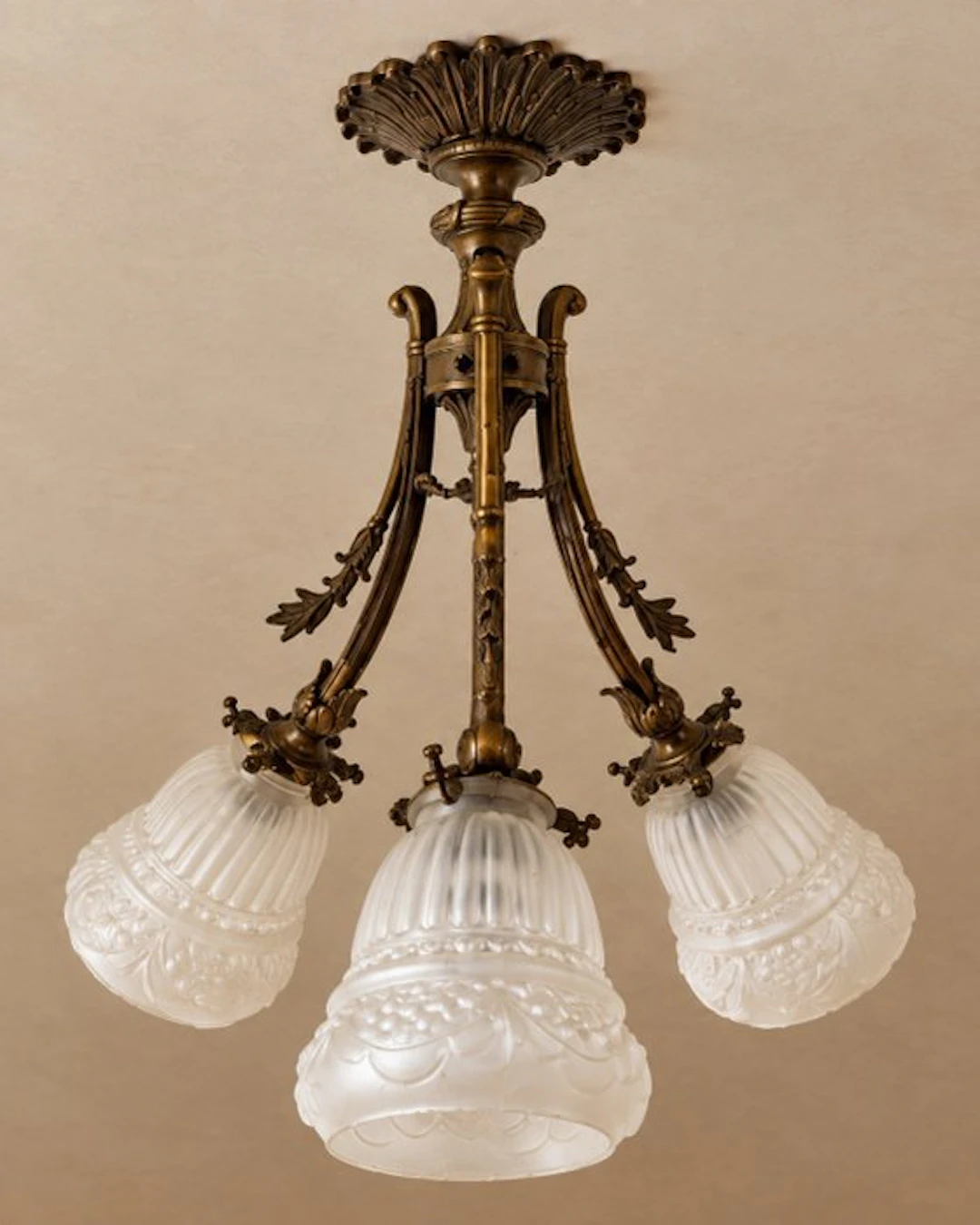 Chandelier - Antique Art Nouveau chandelier from 1850