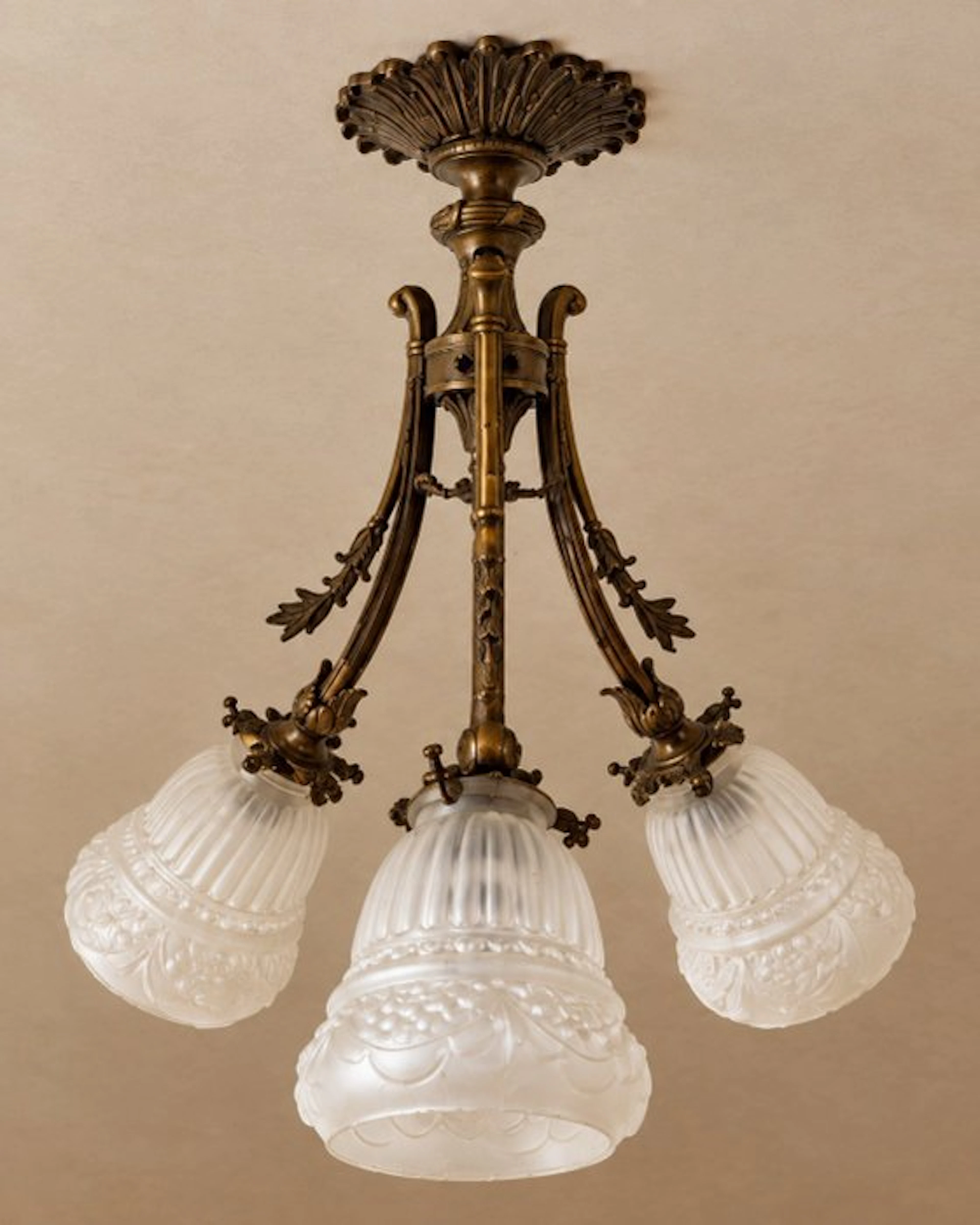 Chandelier - Antique Art Nouveau chandelier from 1850