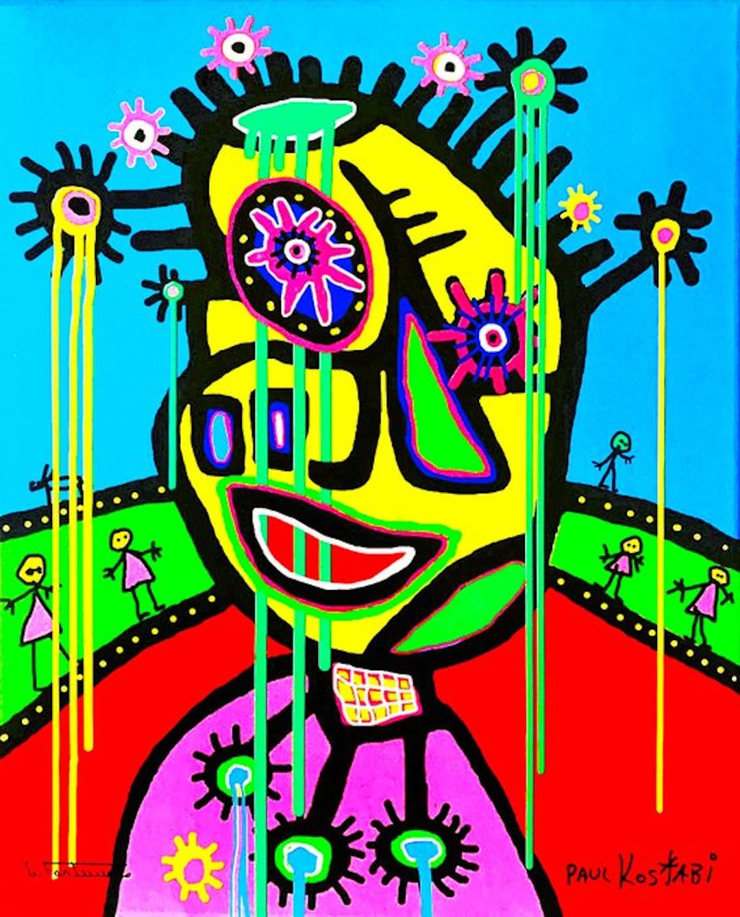 Paul Kostabi (1962) Giuseppe Fortunato (1956) - KF0125