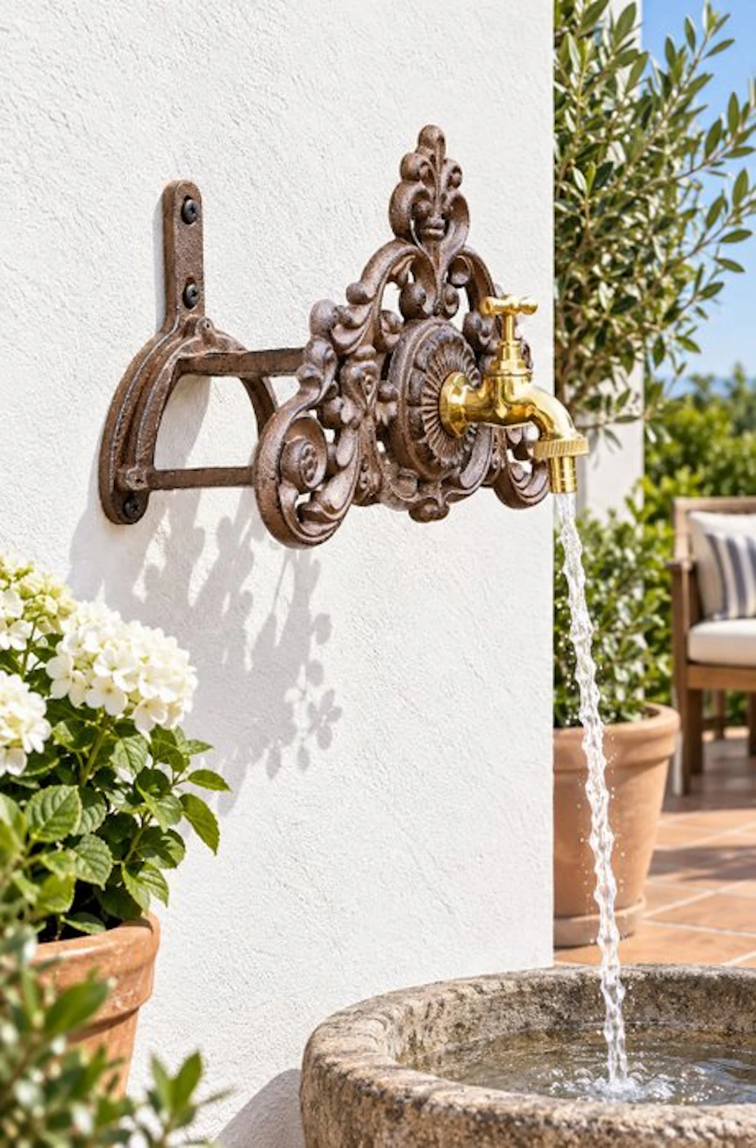 Fountain - Functioneel én Sfeervol - 2026 - 2-in-1 faucet and hose holder