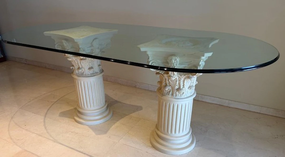 Dining table - Crystal, Resin - Neoclassical style