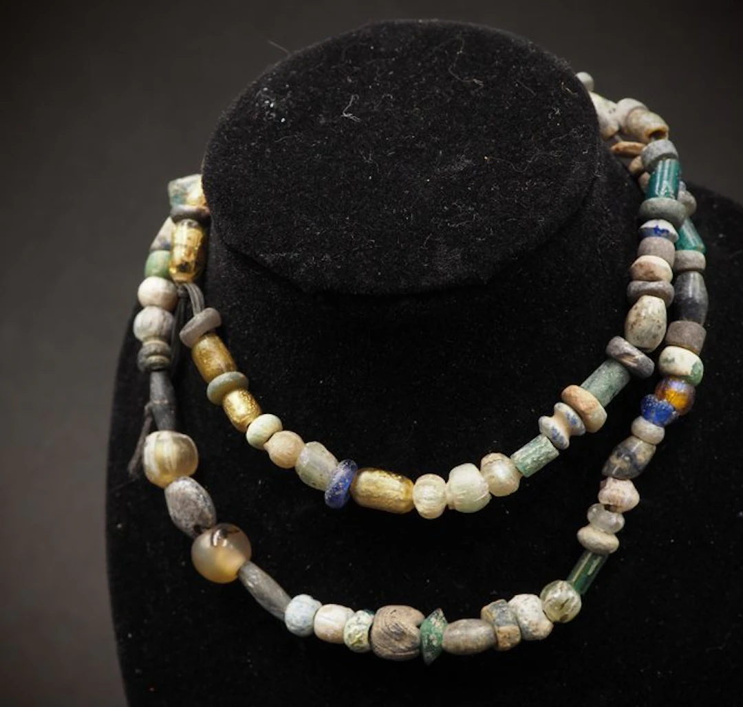 Ancient Gallo Roman - Celtic glass Beads Necklace