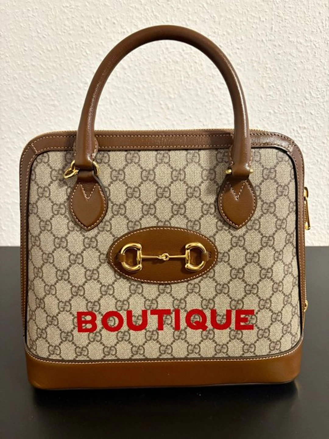 Gucci - Gucci Horsebit 1955 "Boutique" Top Handle Bag...