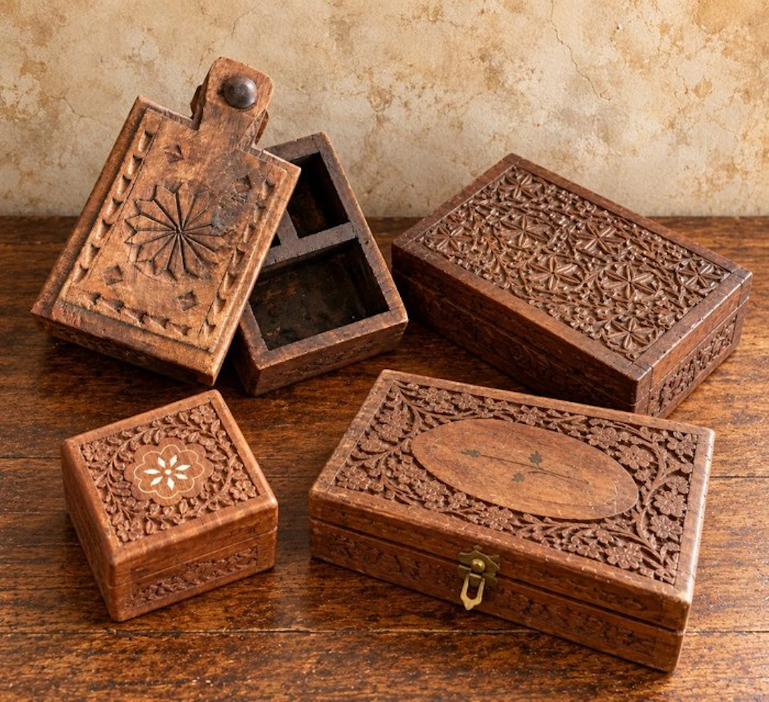 Casket (4) - Wood - Teak boxes