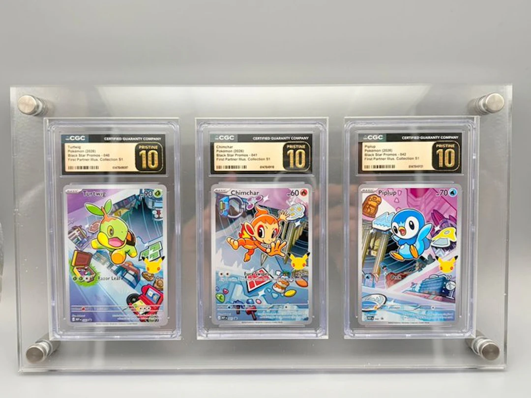 Pokémon - 3 Graded card - First Partners - Gen 4 - CGC...