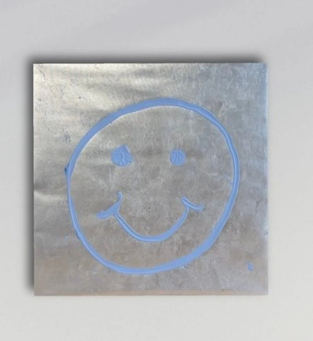 Stefanie Raus - Smiley Silber Hellblau 1936 XXL