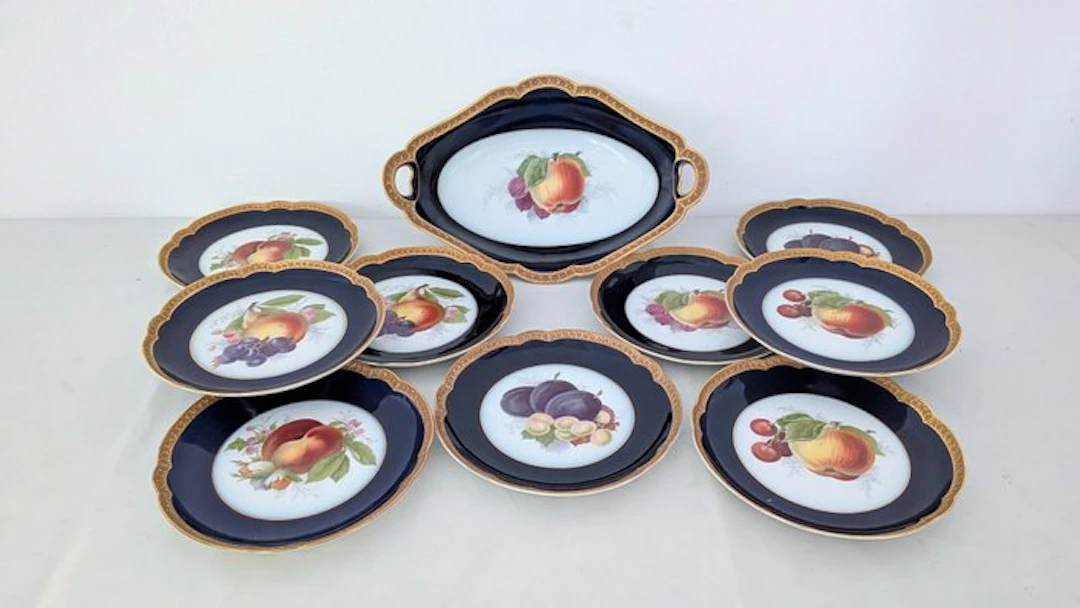 Rosenthal - Table service (10) - Porcelain - Hand-painted
