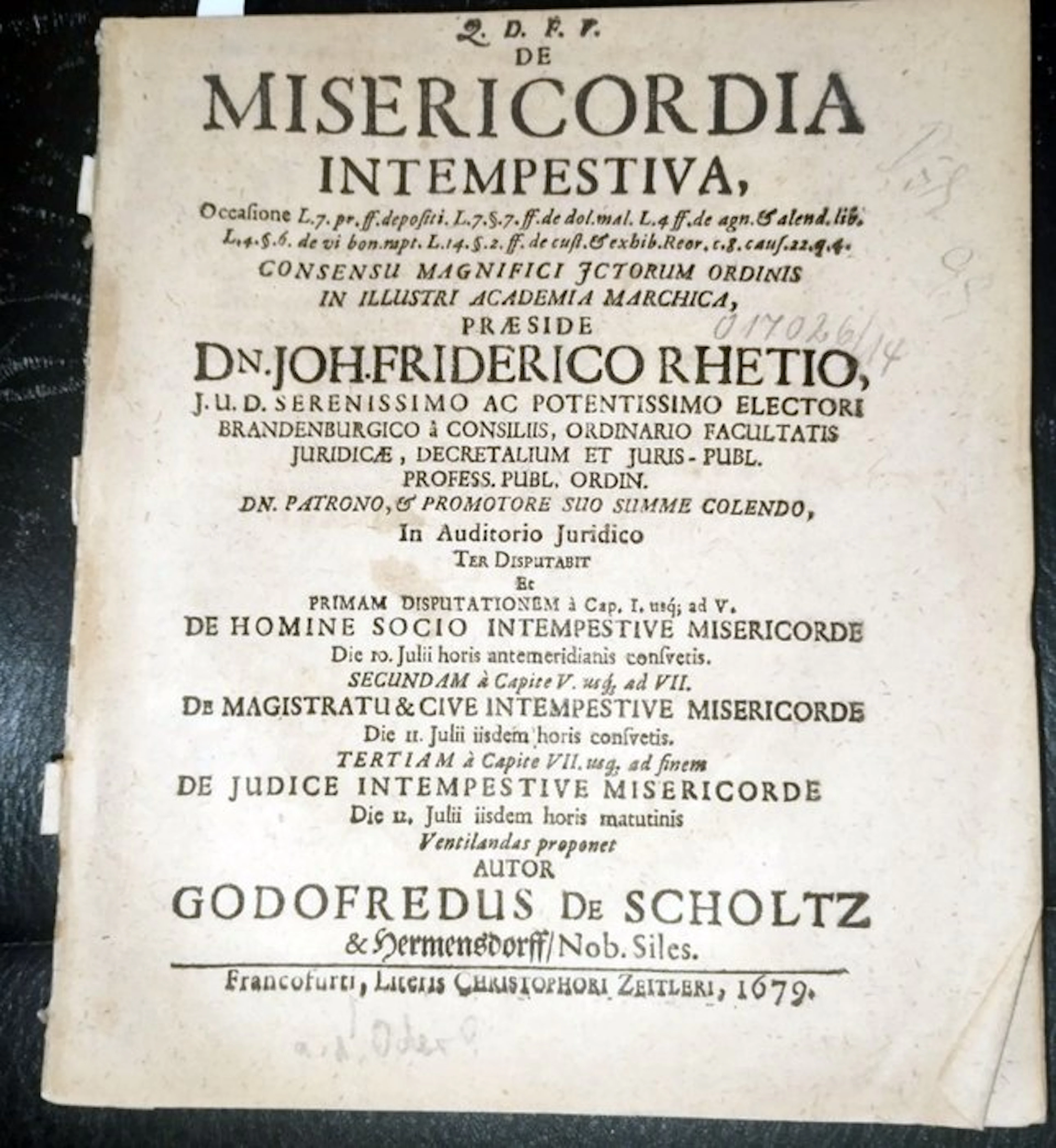 Rhetz, Johann (praes.) und Gottfried v