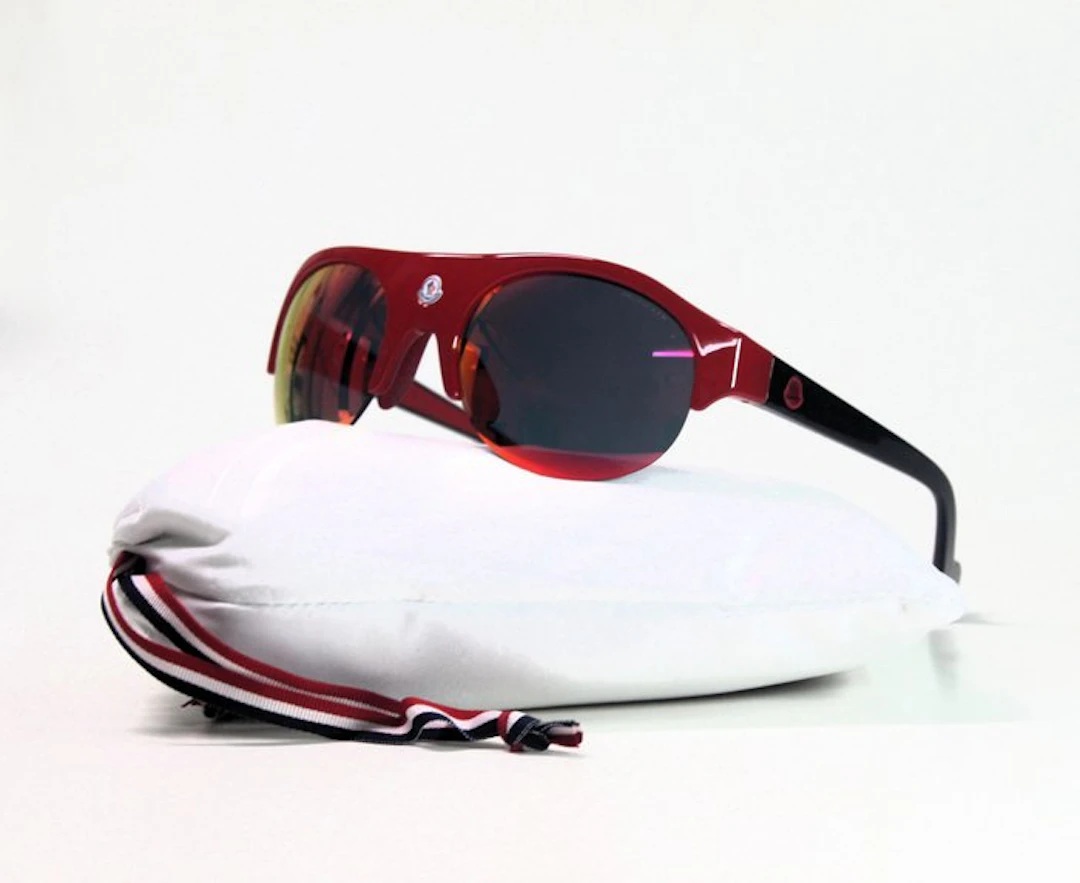 Moncler - Sonnenbrille ML0050 68C - blau, grau - mit Wechselgläsern - Cat*3 - Solglasögon