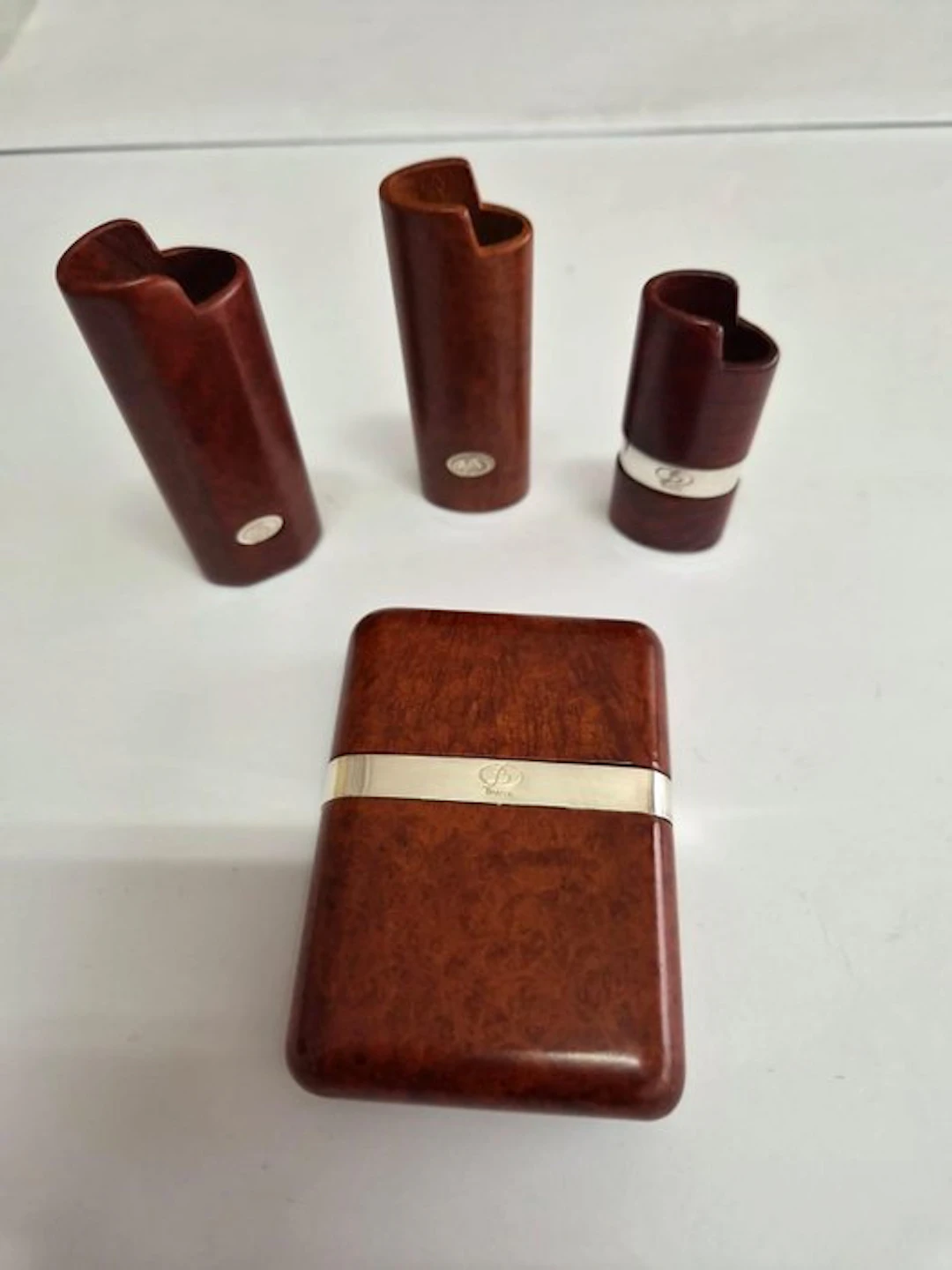 brandi sauro - No reserve price - Lighter - Briar, .925 silver - (4)
